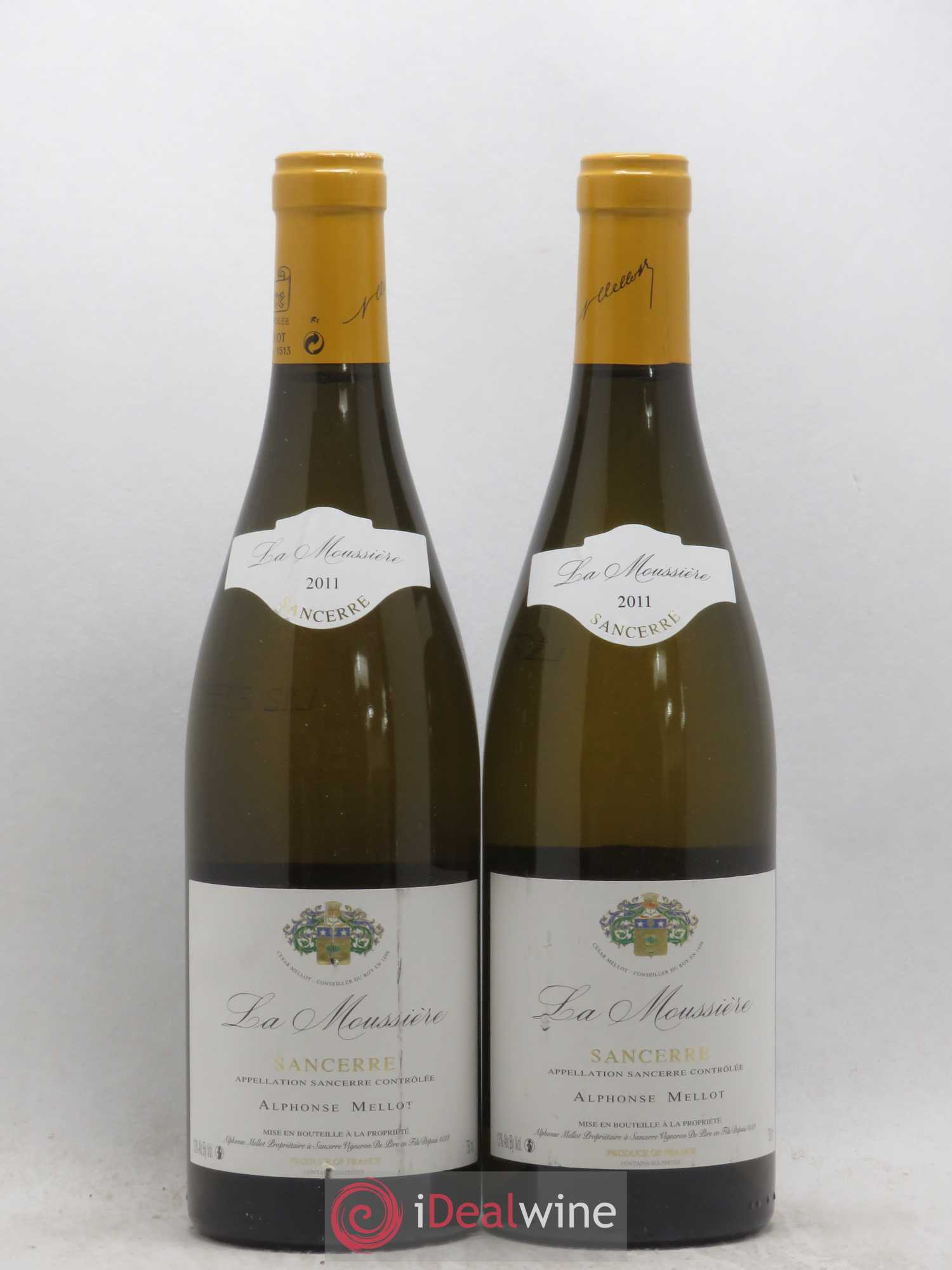 Sancerre La Moussière Alphonse Mellot (sans prix de réserve) 2011 - Lot de 2 bouteilles - 0