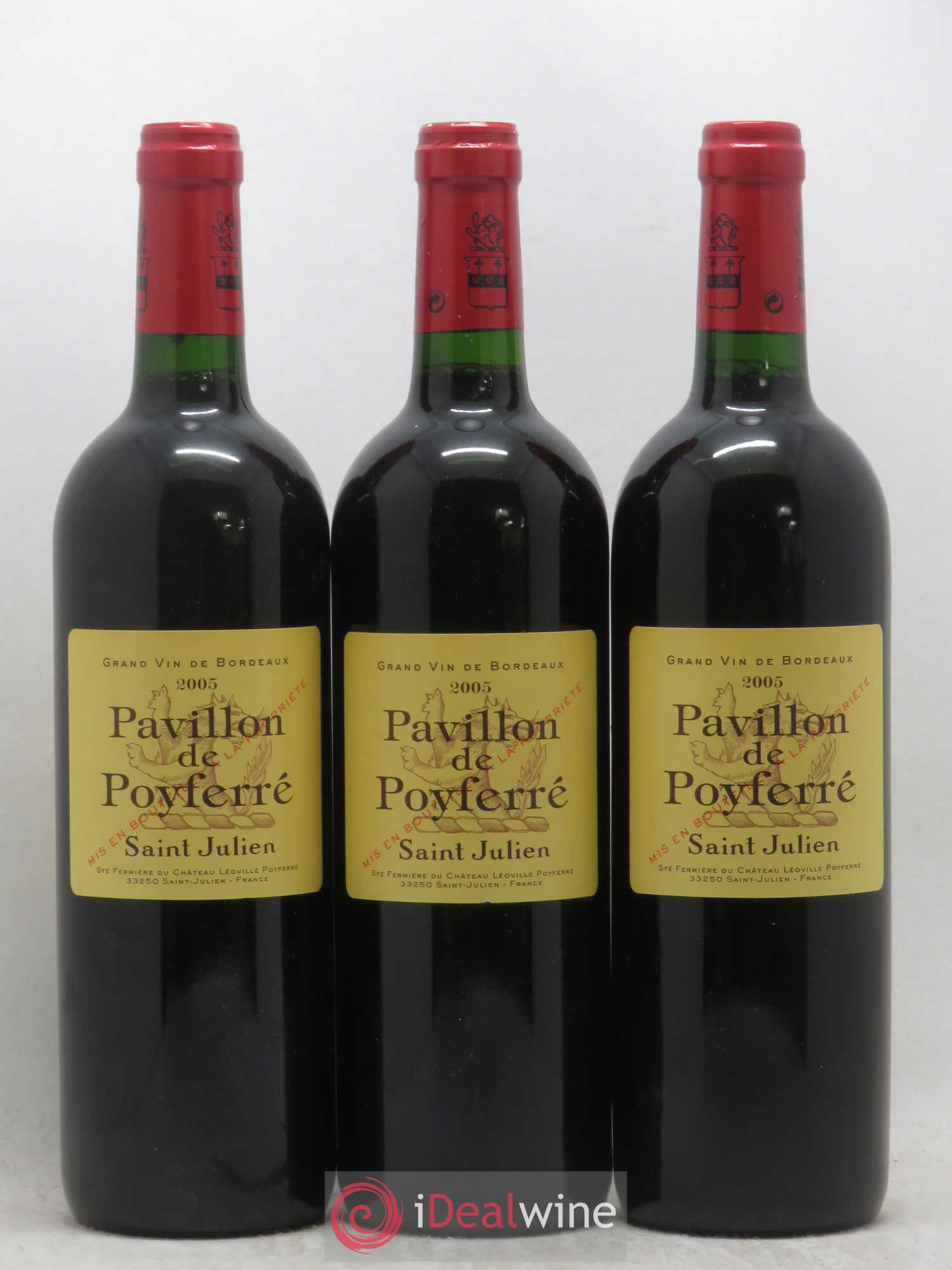 Pavillon de Poyferré Second Vin 2005 - Lot de 3 bouteilles - 0