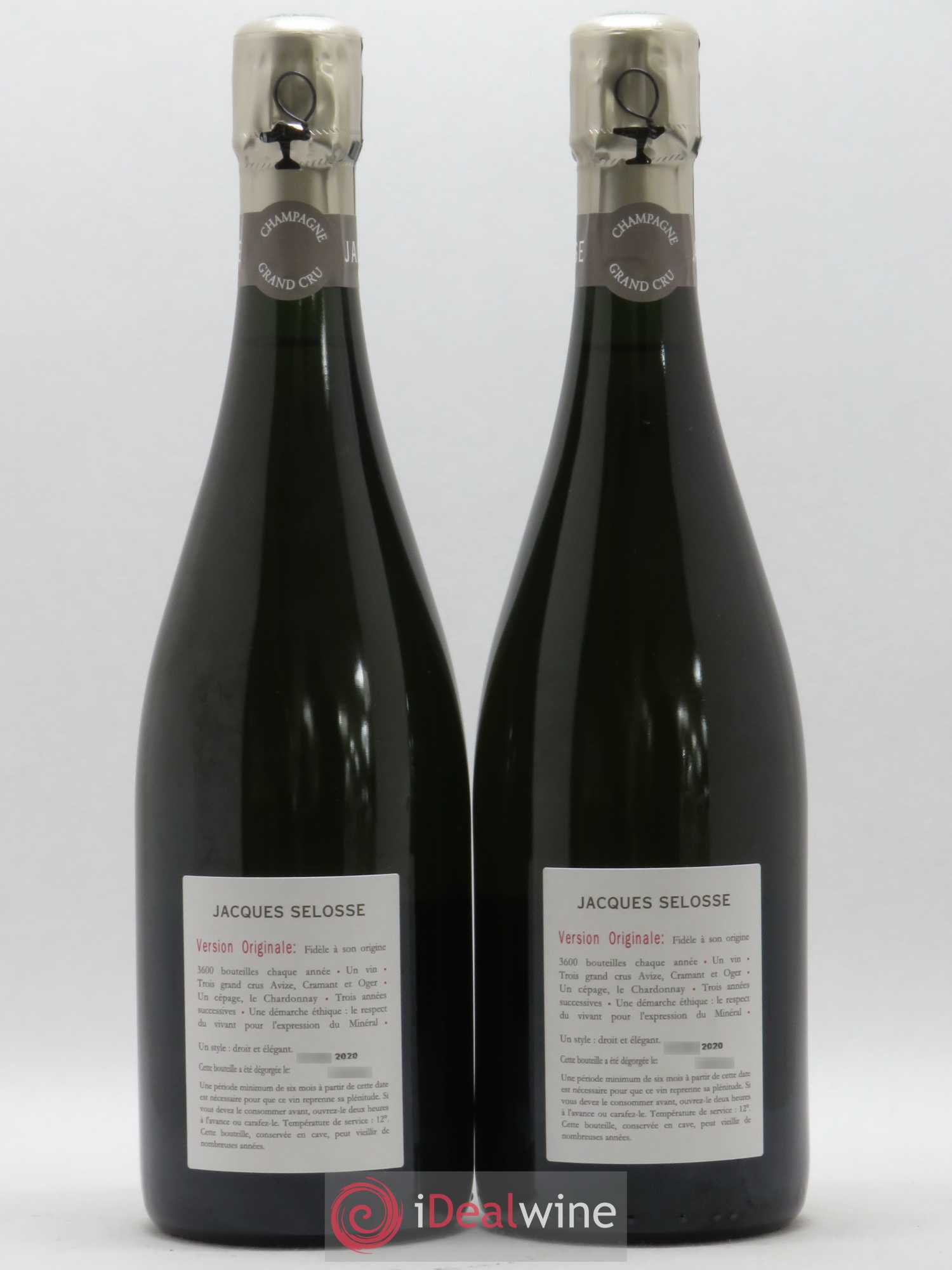 Version Originale Jacques Selosse - Lot de 2 bouteilles - 1