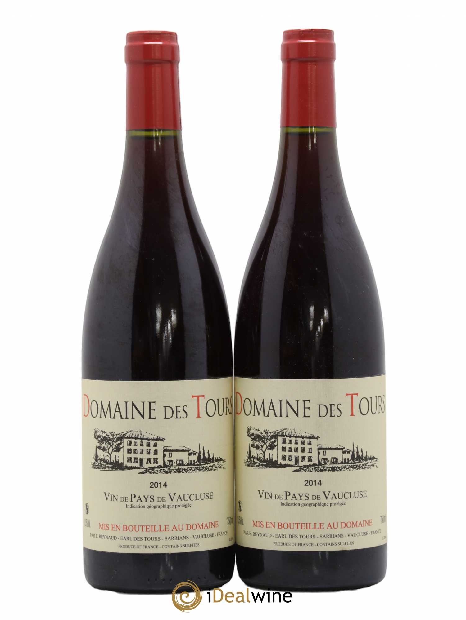 Vaucluse (Vin de Pays de Vaucluse) Domaine des Tours Emmanuel Reynaud 2014 - Lot de 2 bouteilles - 0