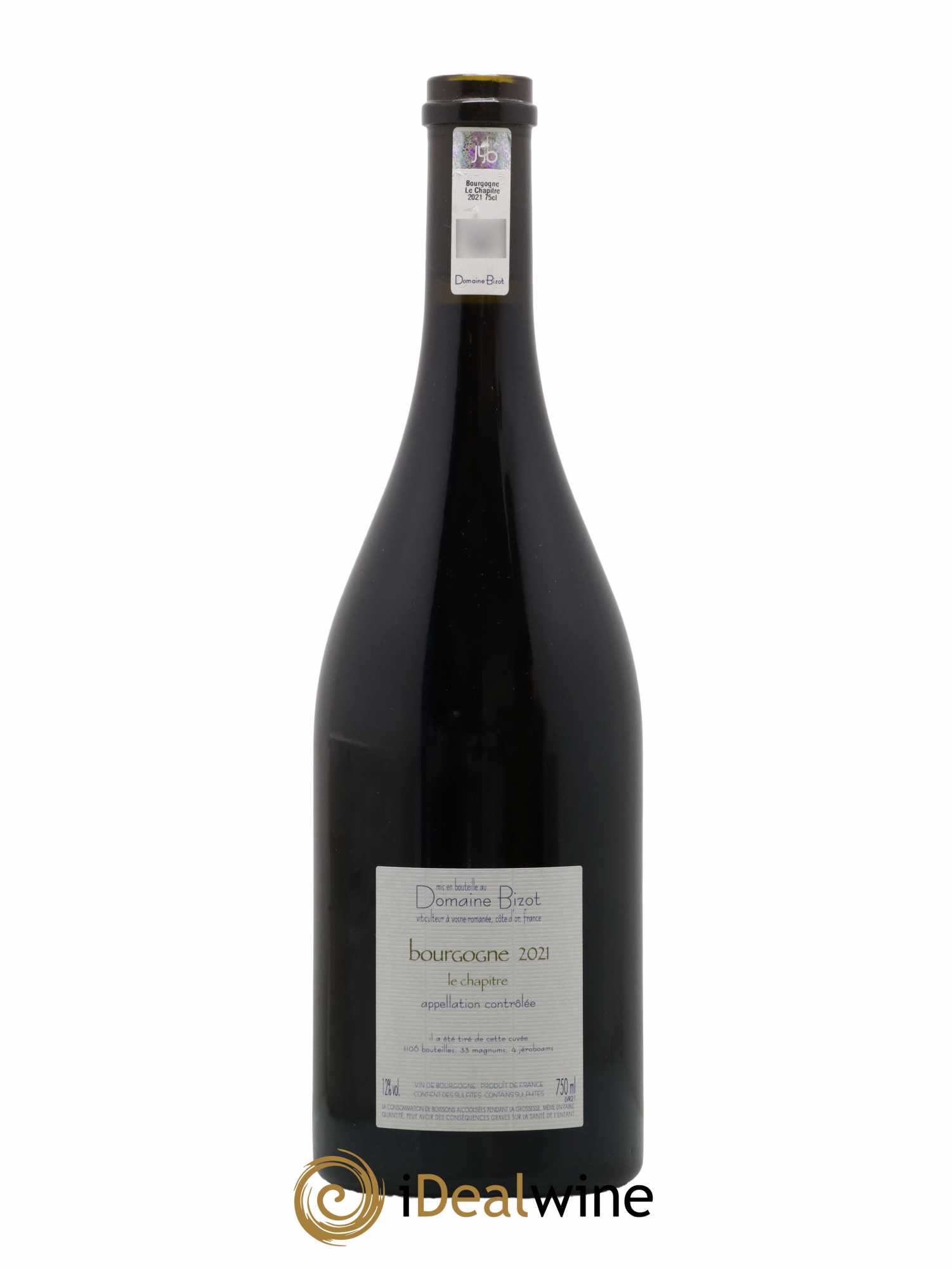 Bourgogne Le Chapitre Bizot (Domaine) 2021 - Lotto di 1 bottiglia - 1