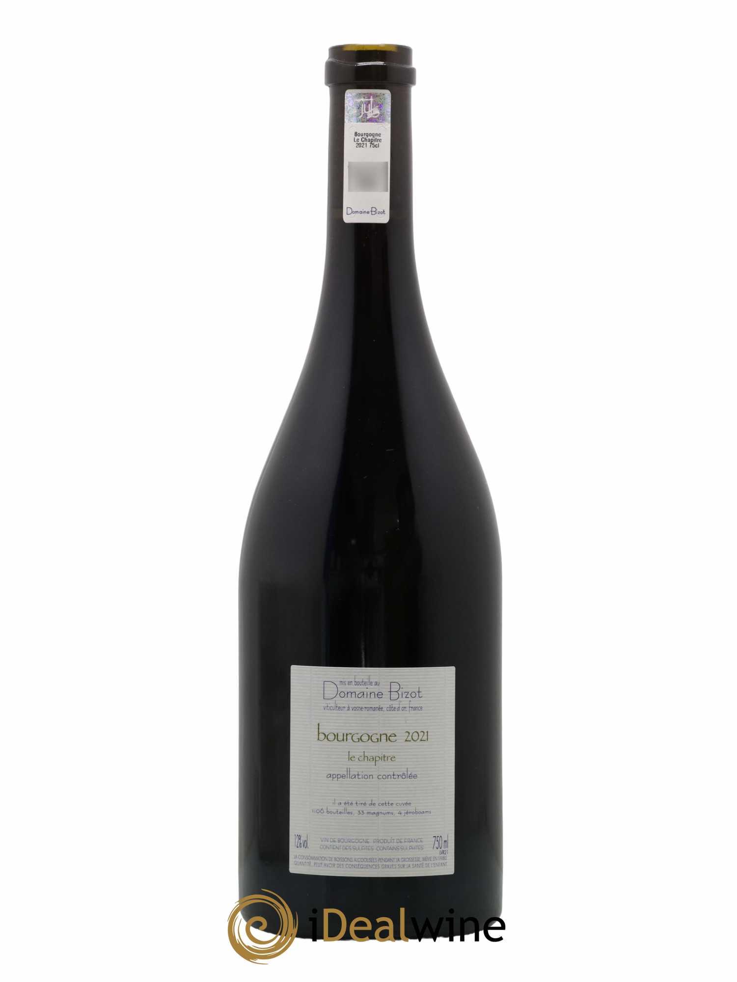 Bourgogne Le Chapitre Bizot (Domaine) 2021 - Lotto di 1 bottiglia - 1