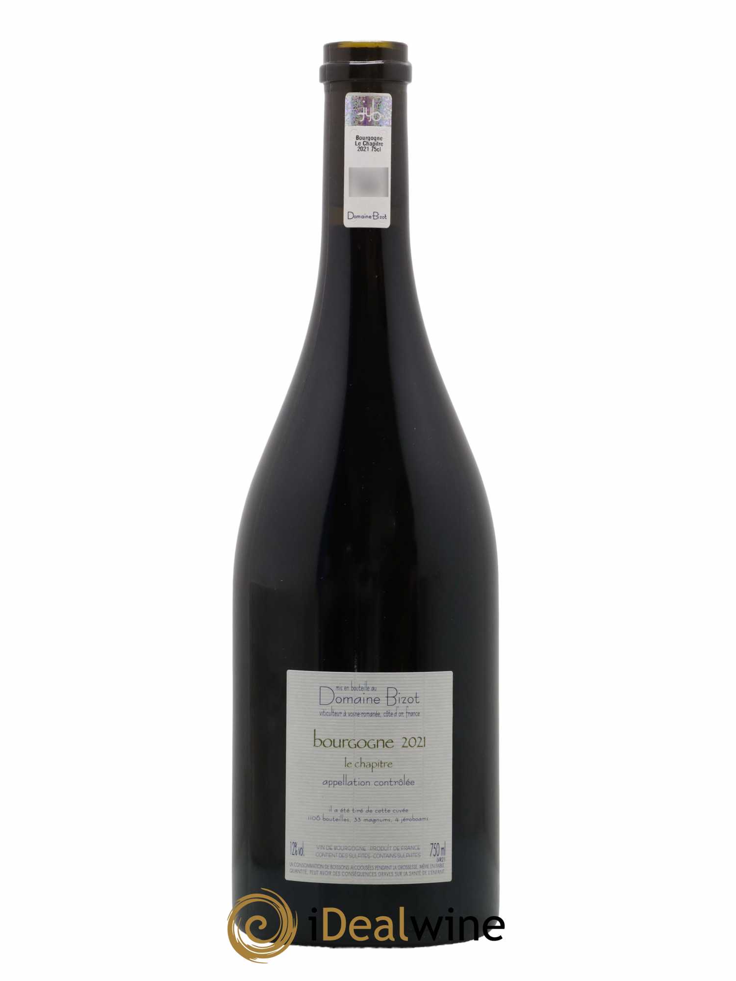 Bourgogne Le Chapitre Bizot (Domaine) 2021 - Lot de 1 bouteille - 1