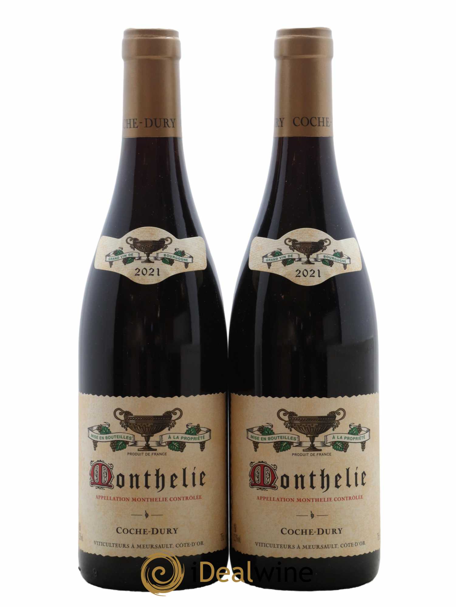 Monthélie Coche Dury (Domaine) 2021 - Lot de 2 bouteilles - 0