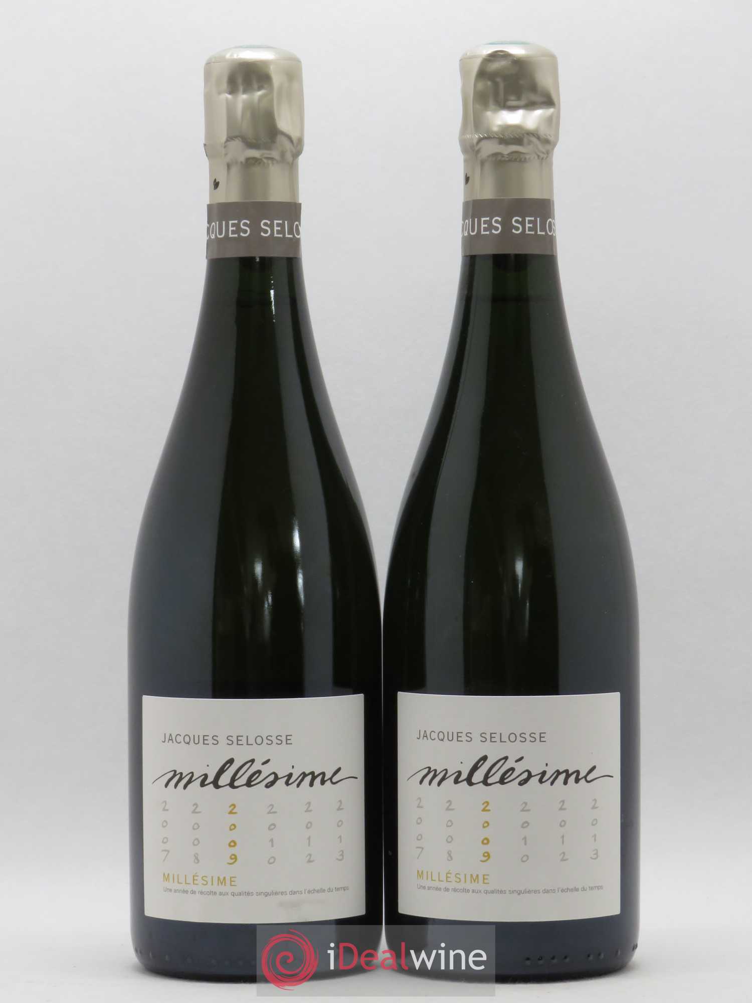 1er Cru Millésimé Extra-Brut Jacques Selosse 2009 - Lot de 2 bouteilles - 0