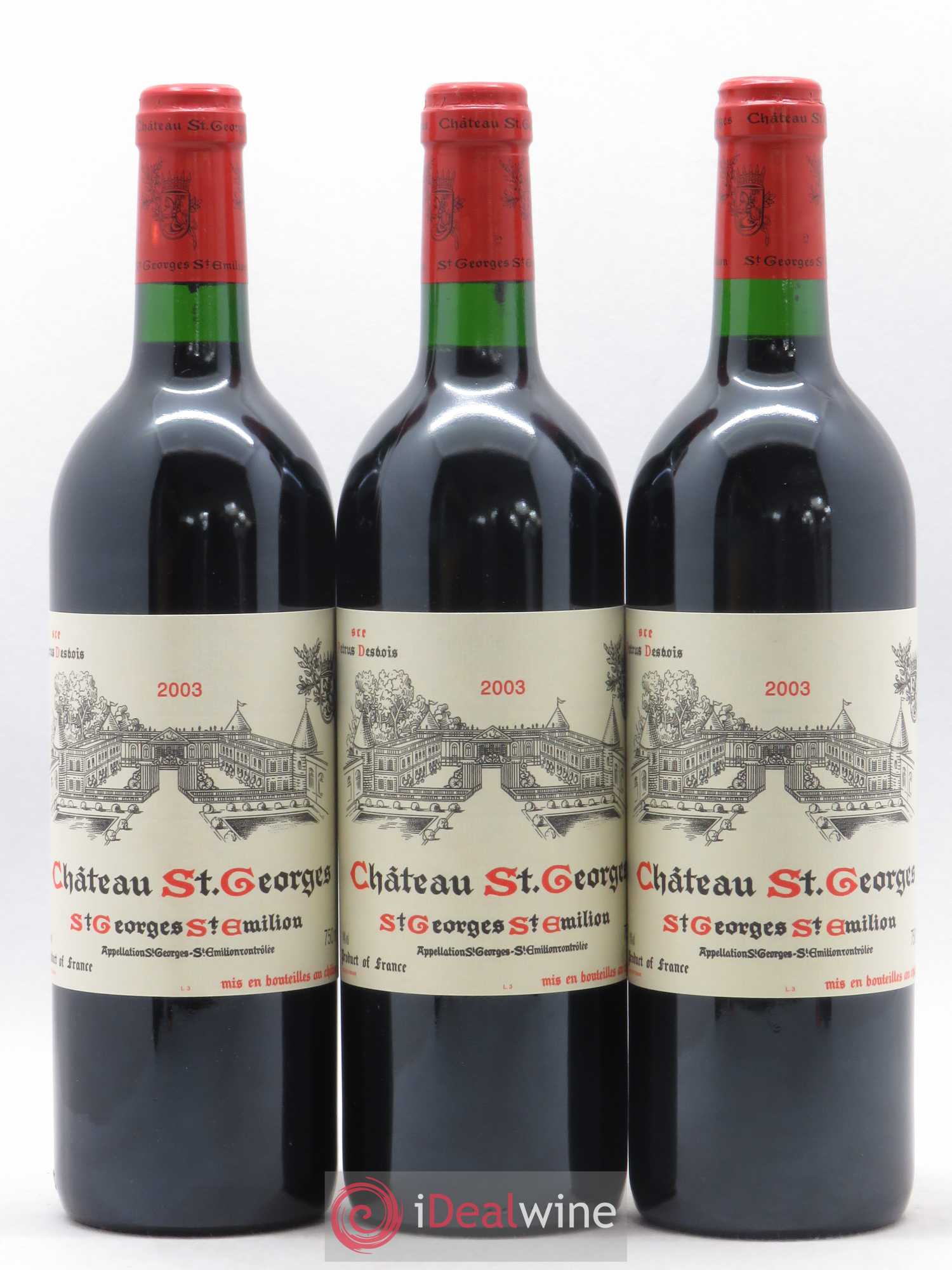 Château Saint-Georges 2003 - Lot de 3 bouteilles - 0