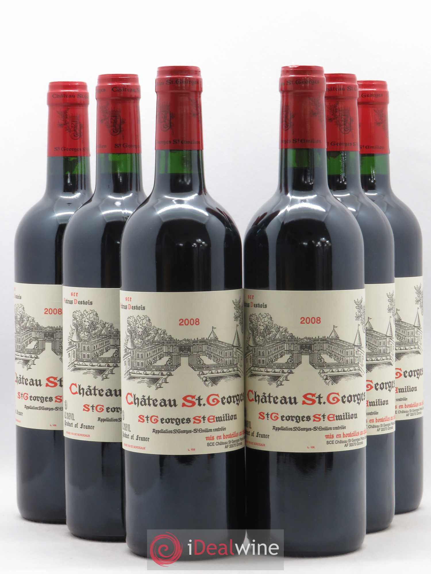 Château Saint-Georges 2008 - Lot de 6 bouteilles - 0