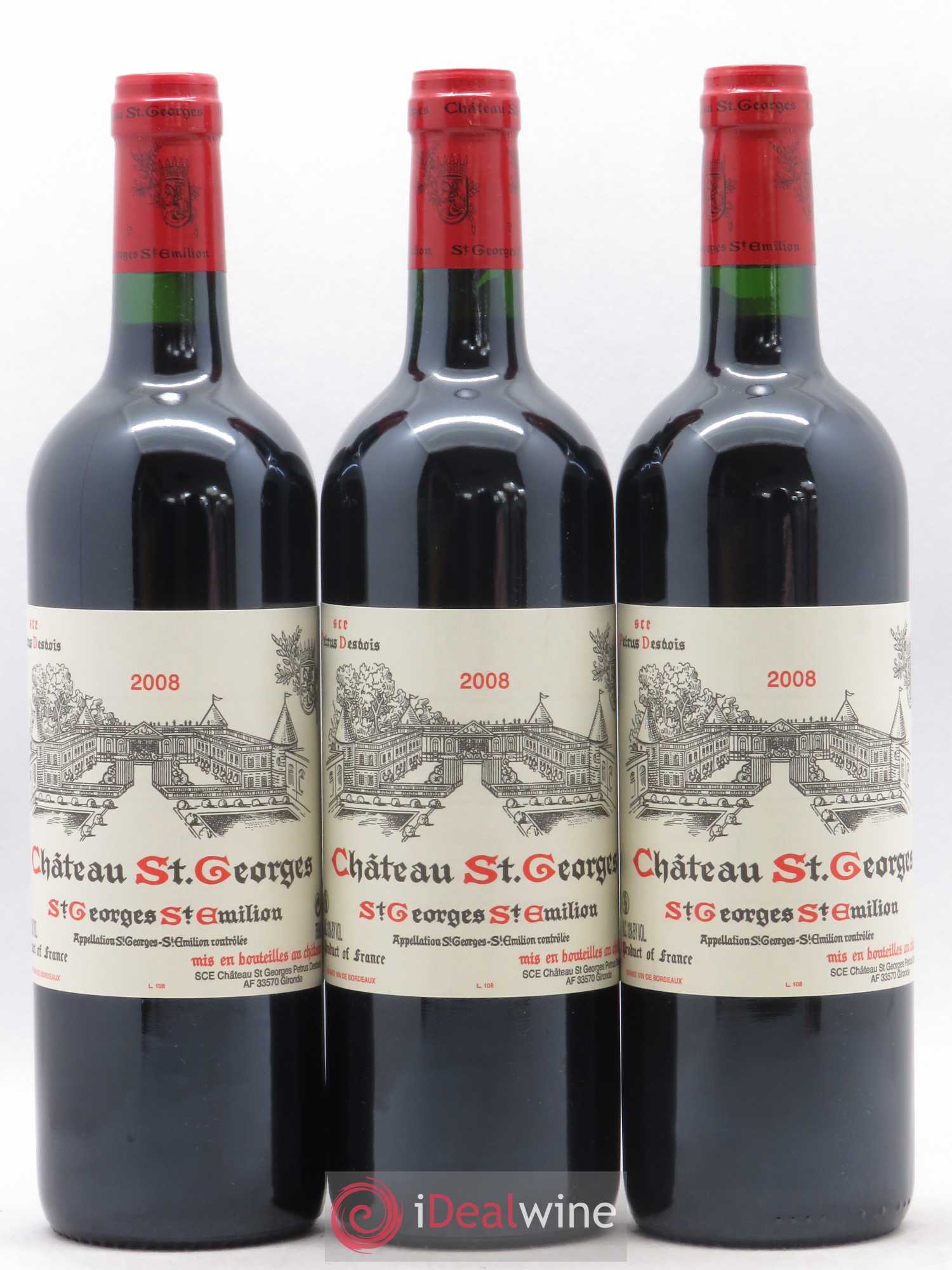 Château Saint-Georges 2008 - Lot de 3 bouteilles - 0