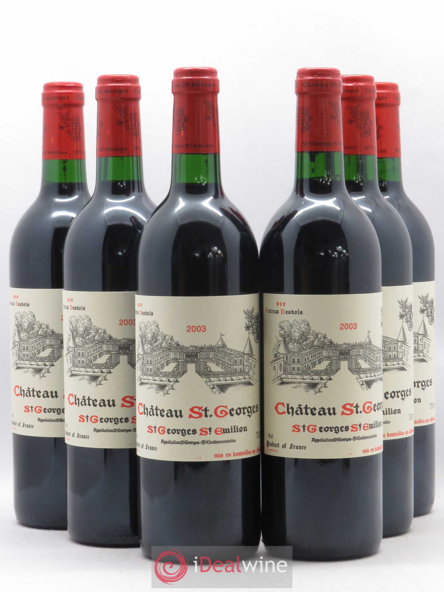 Château Saint-Georges 2003 - Lot de 6 bouteilles - 0