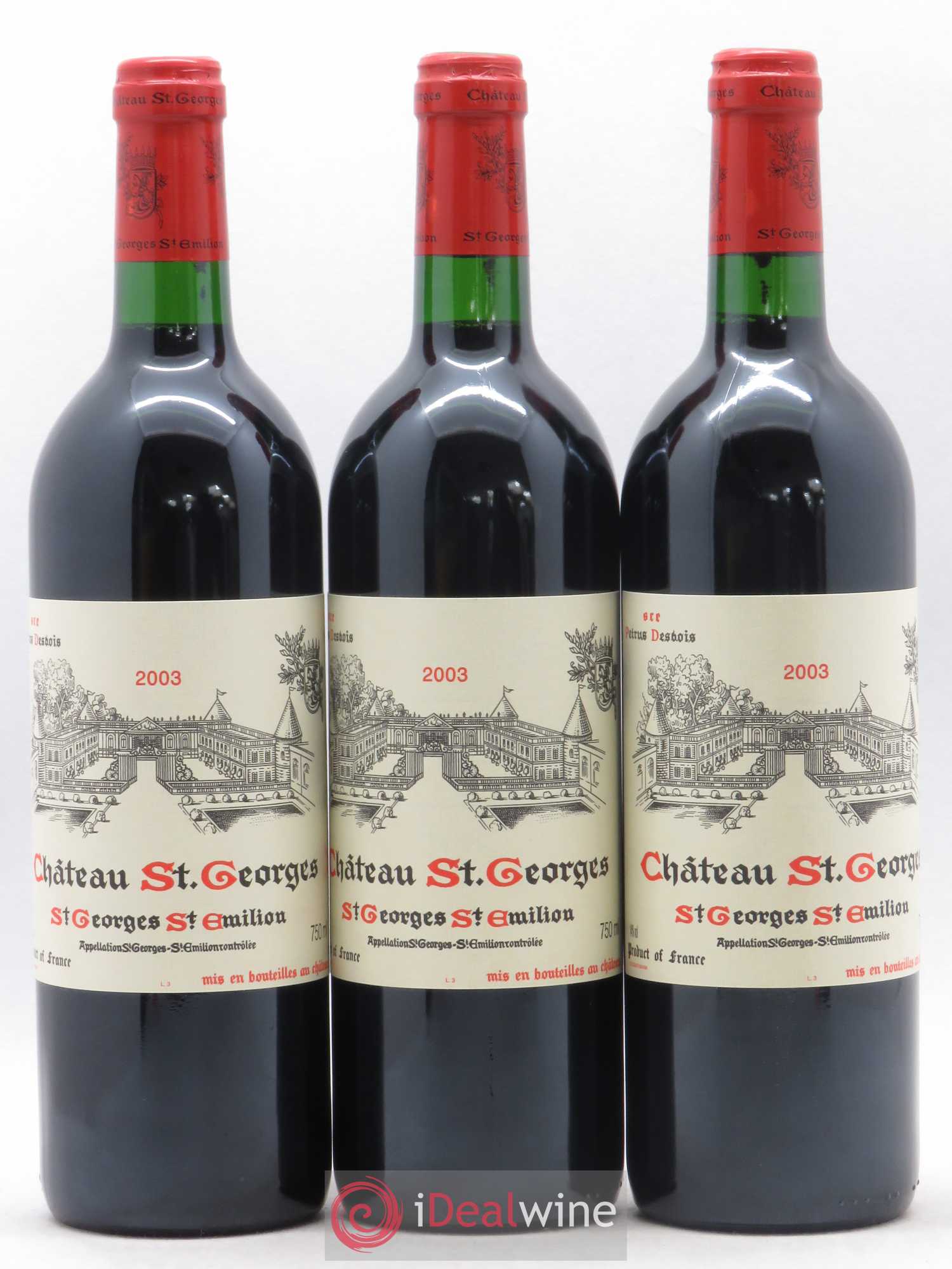 Château Saint-Georges 2003 - Lot de 3 bouteilles - 0
