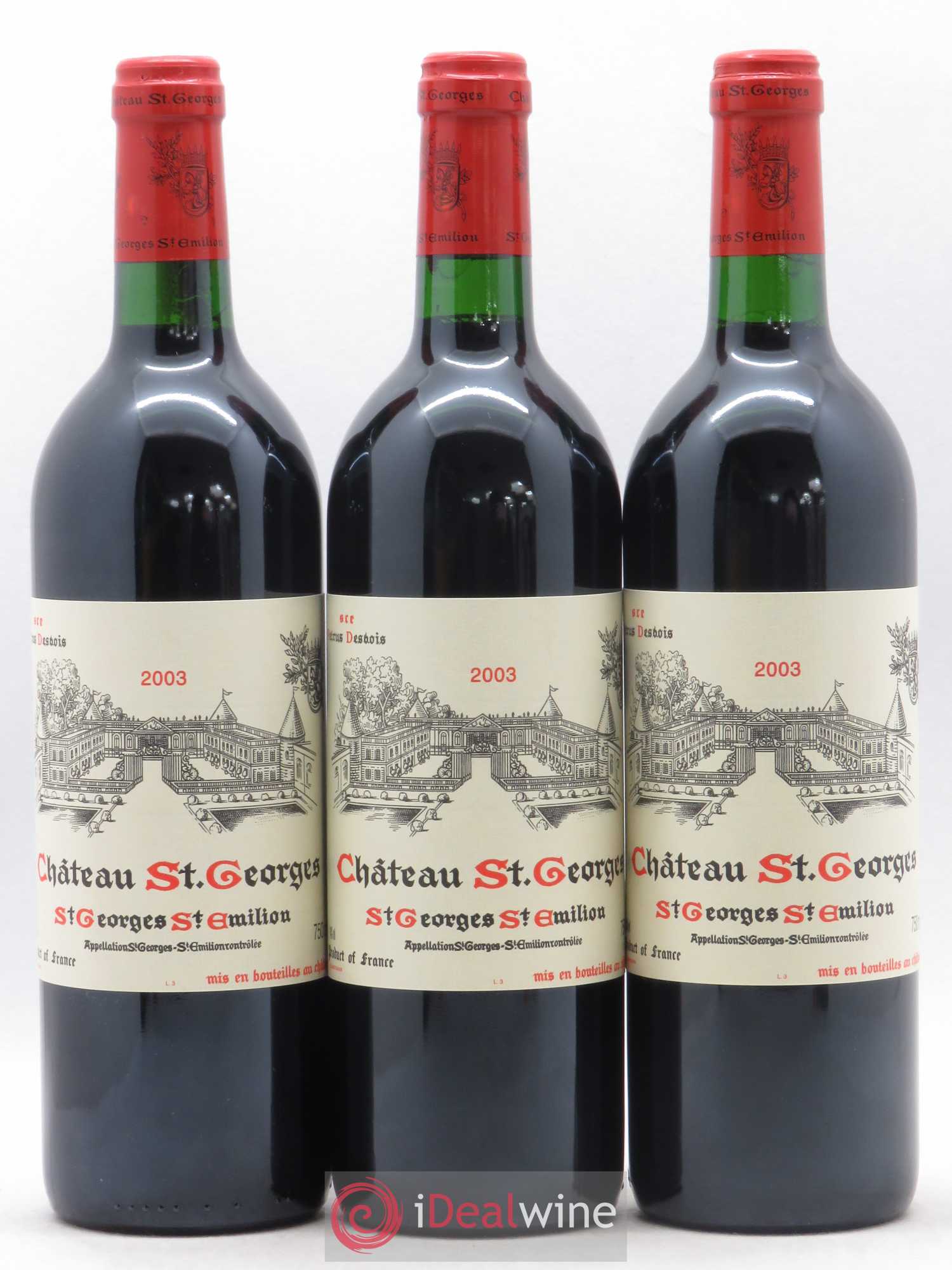 Château Saint-Georges 2003 - Lot de 3 bouteilles - 0