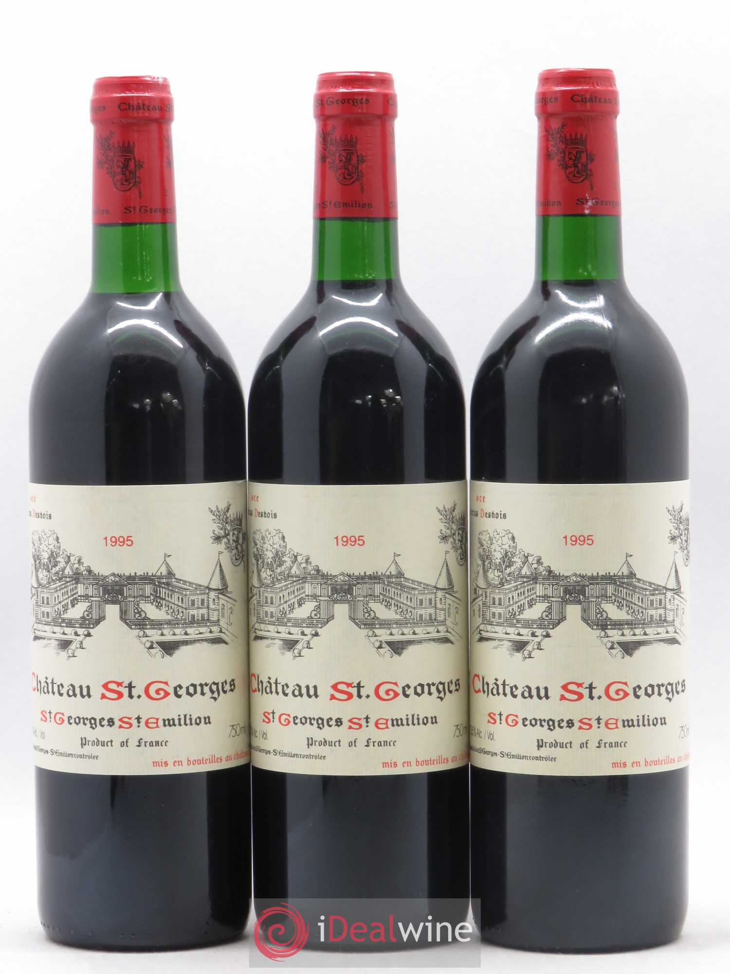 Château Saint-Georges 1995 - Lot de 3 bouteilles - 0