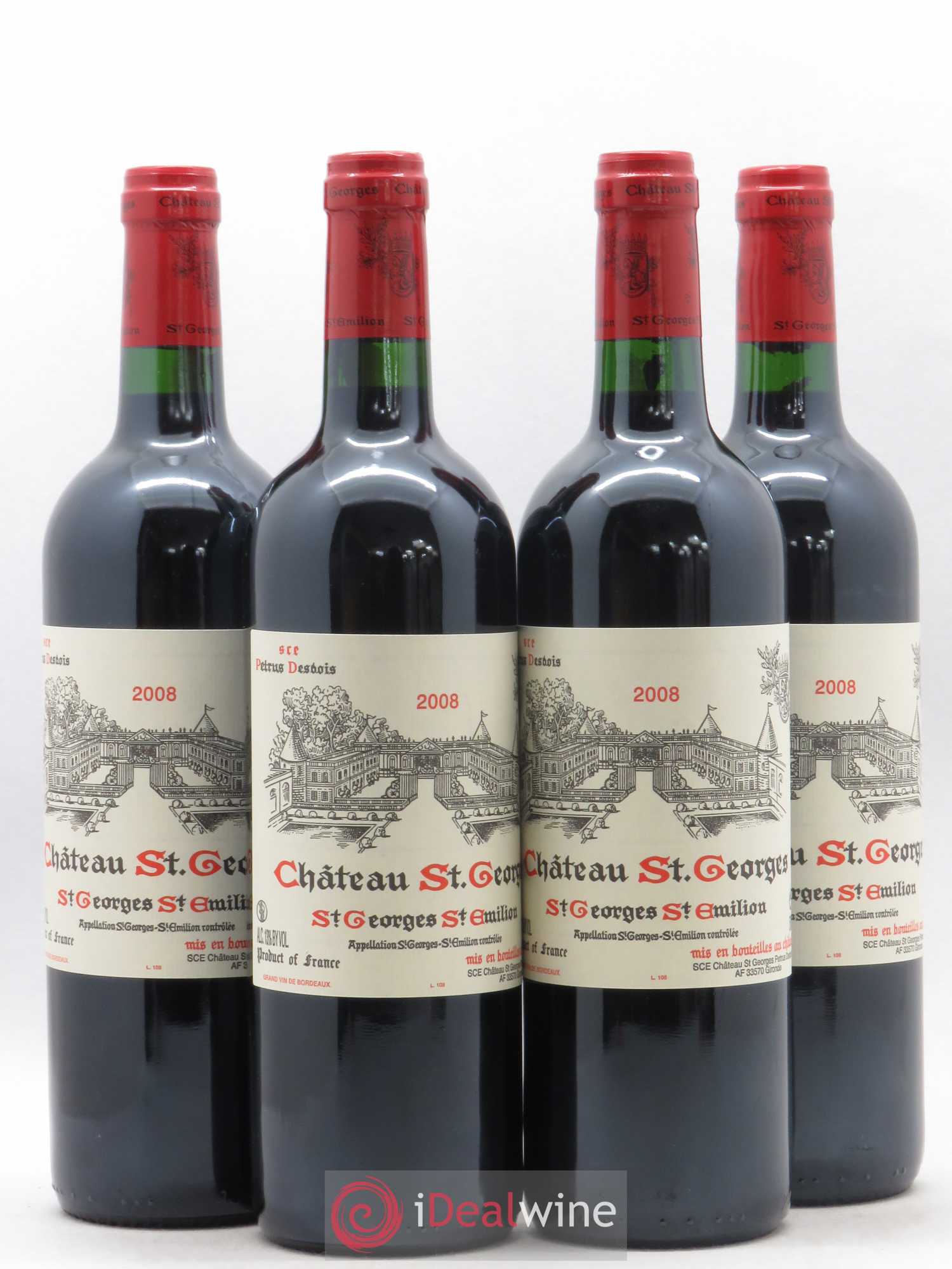 Château Saint-Georges 2008 - Lot de 4 bouteilles - 0