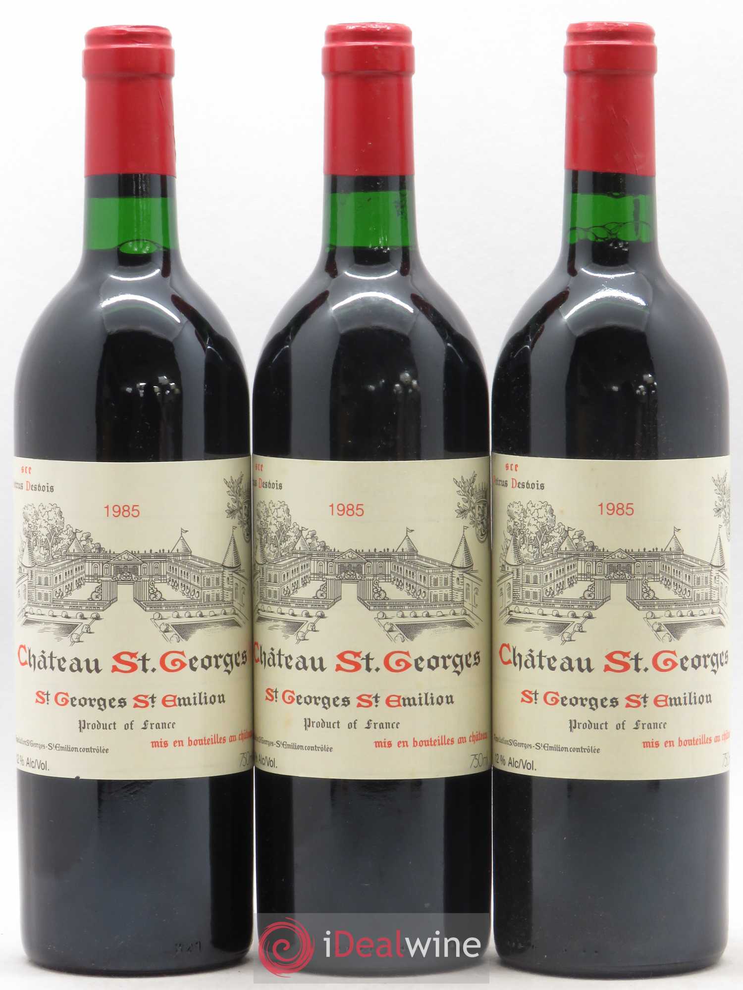Château Saint-Georges 1985 - Lot de 3 bouteilles - 0