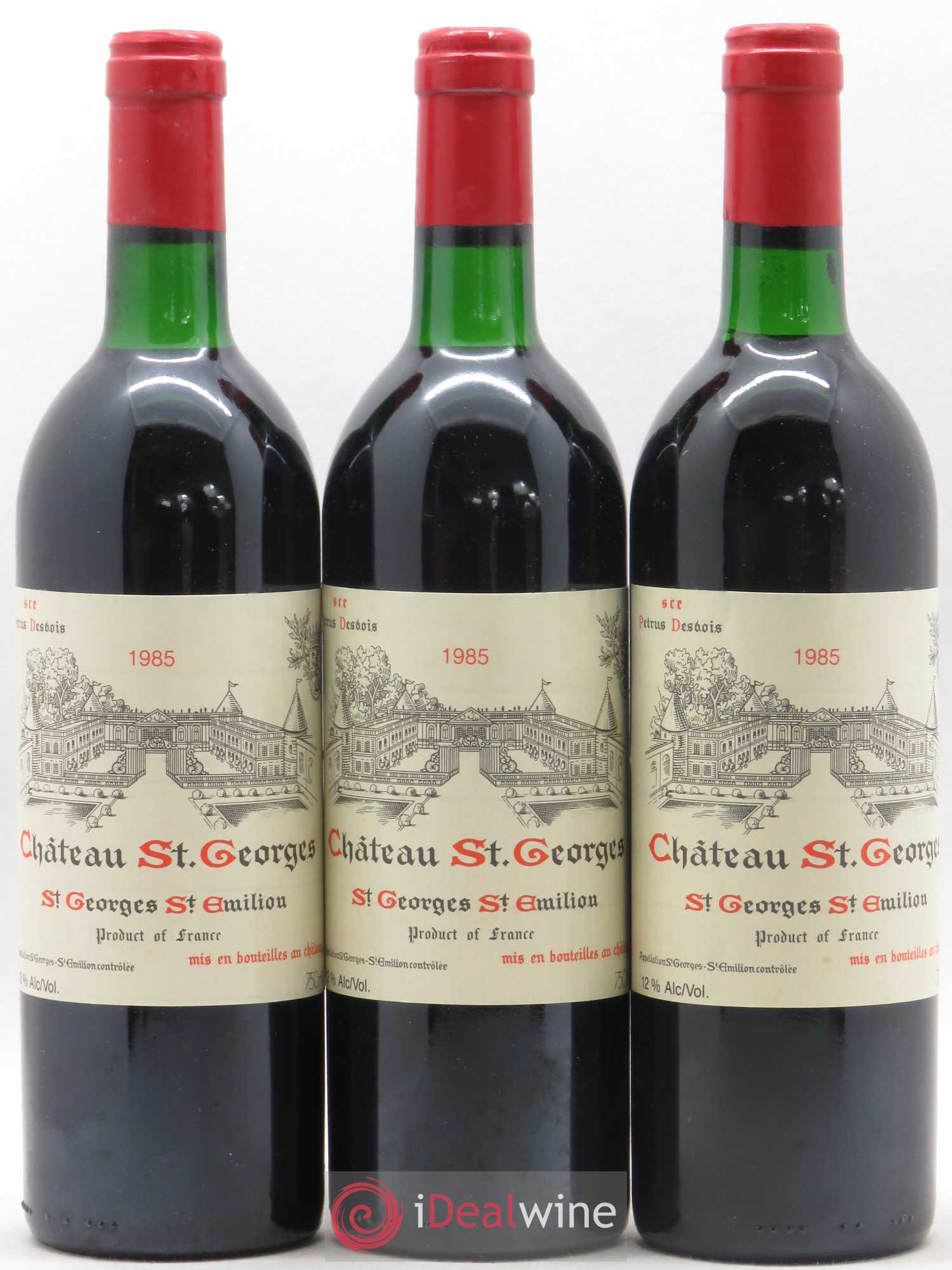Château Saint-Georges 1985 - Lot de 3 bouteilles - 0