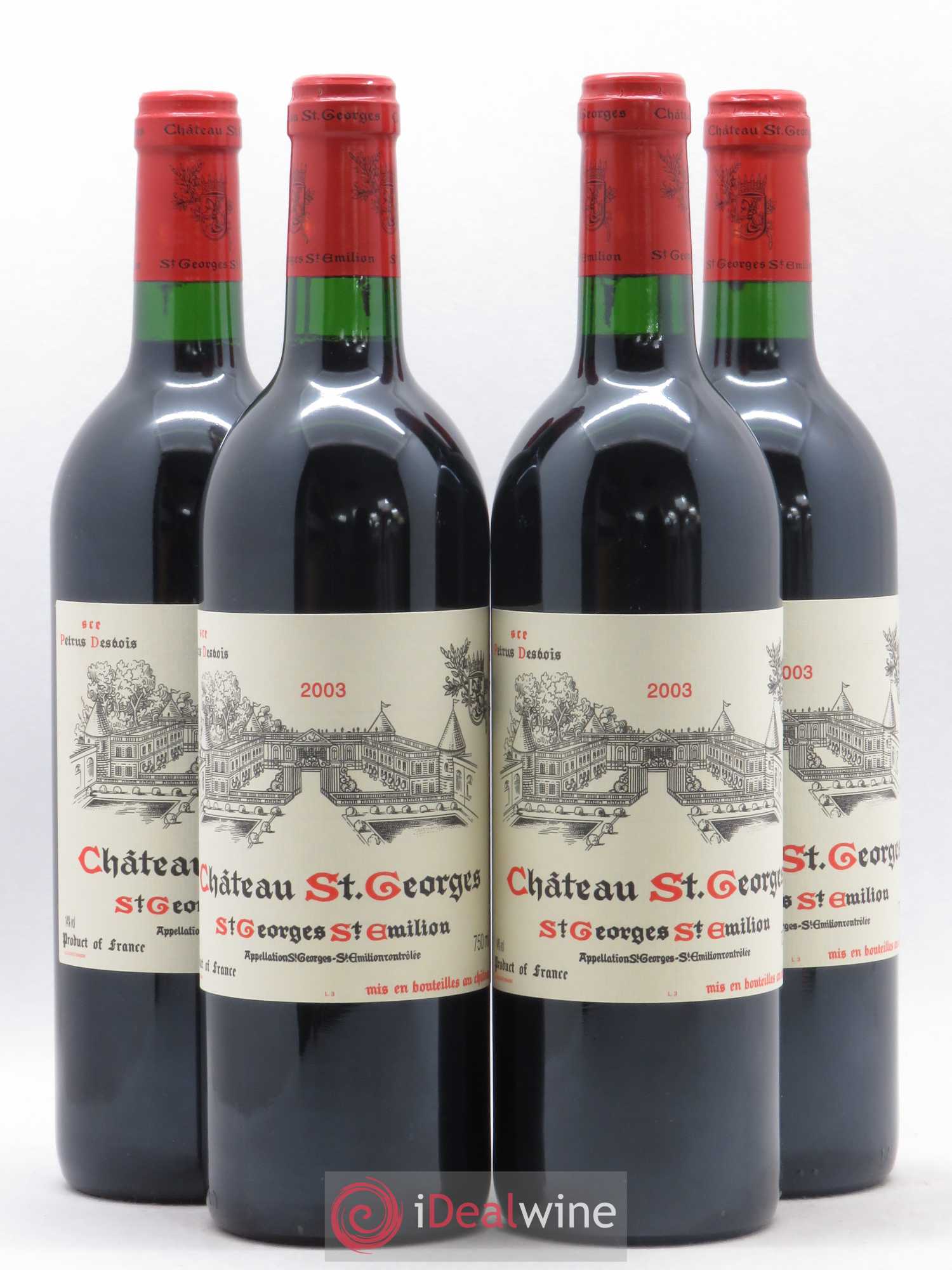 Château Saint-Georges 2003 - Lot de 4 bouteilles - 0