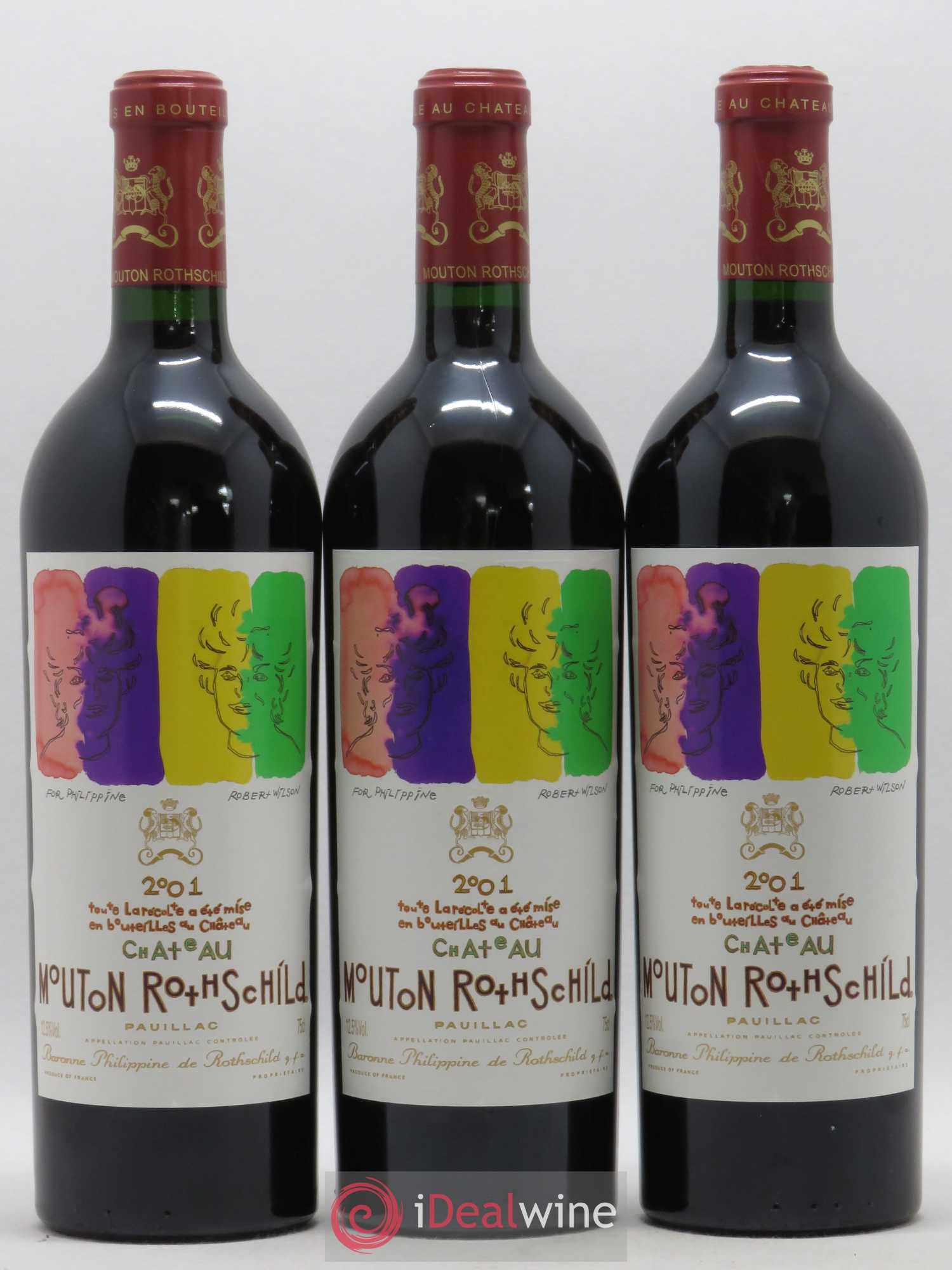 Château Mouton Rothschild 1er Grand Cru Classé 2001 - Lot de 6 bouteilles - 3