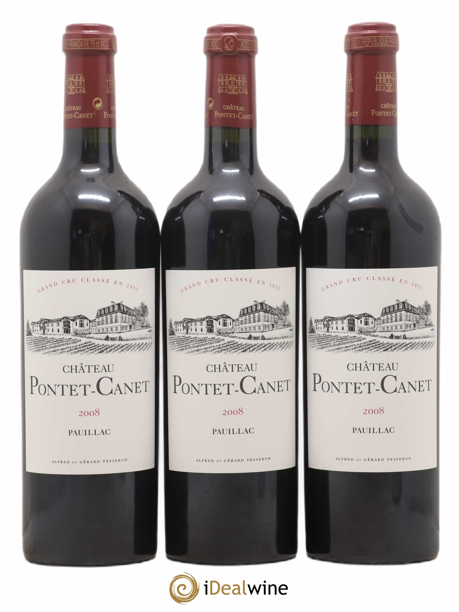 Château Pontet Canet 5ème Grand Cru Classé 2008 - Lot de 12 bouteilles - 2