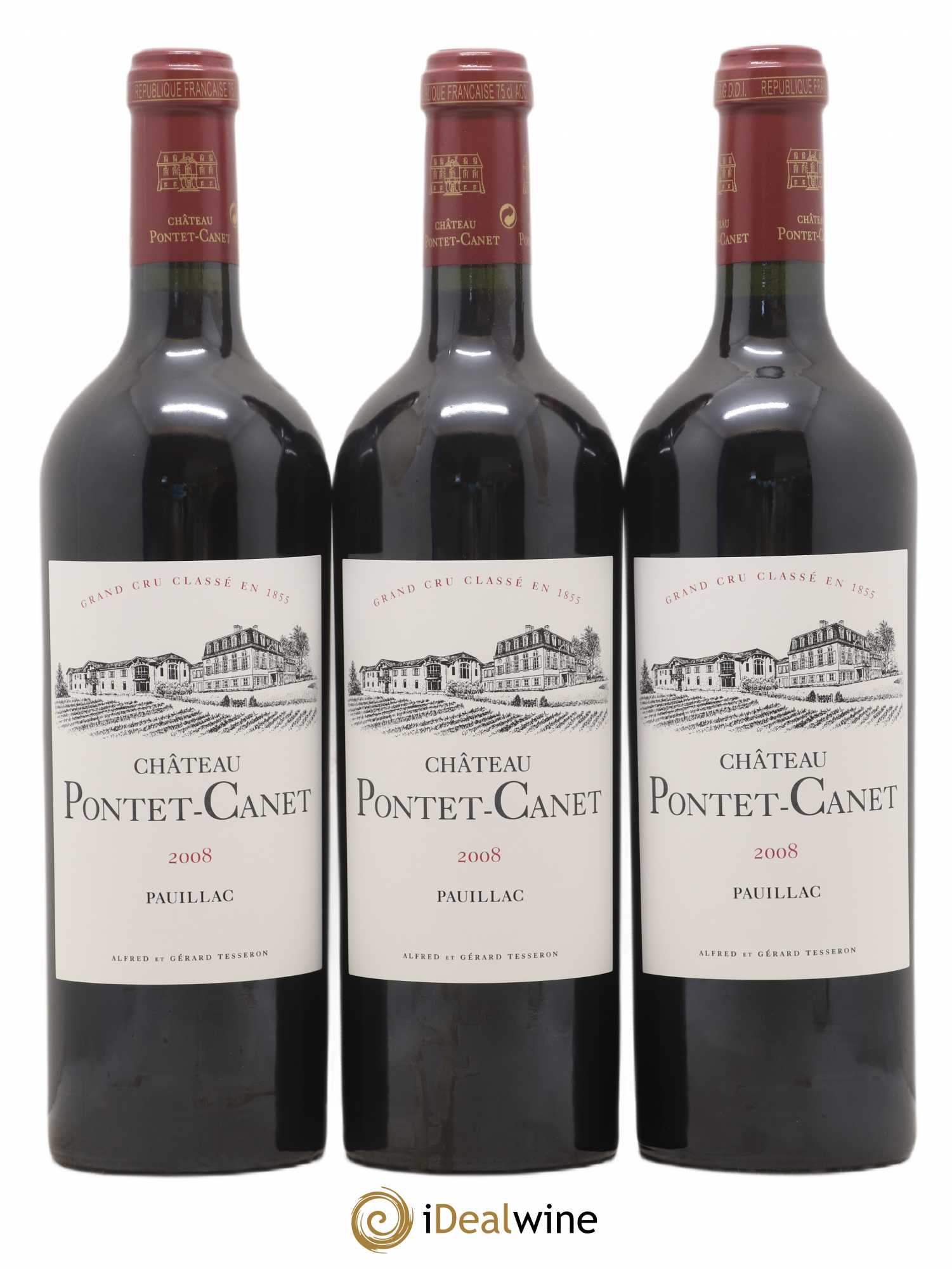 Château Pontet Canet 5ème Grand Cru Classé 2008 - Lot de 12 bouteilles - 4