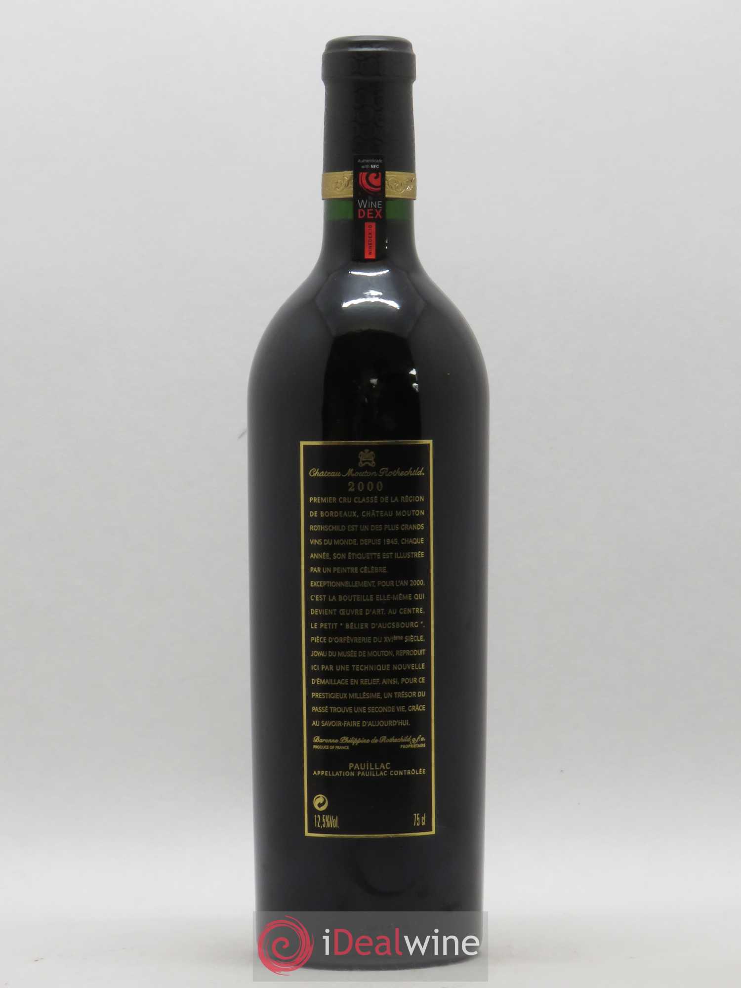 Château Mouton Rothschild 1er Grand Cru Classé 2000 - Lot de 1 bouteille - 1