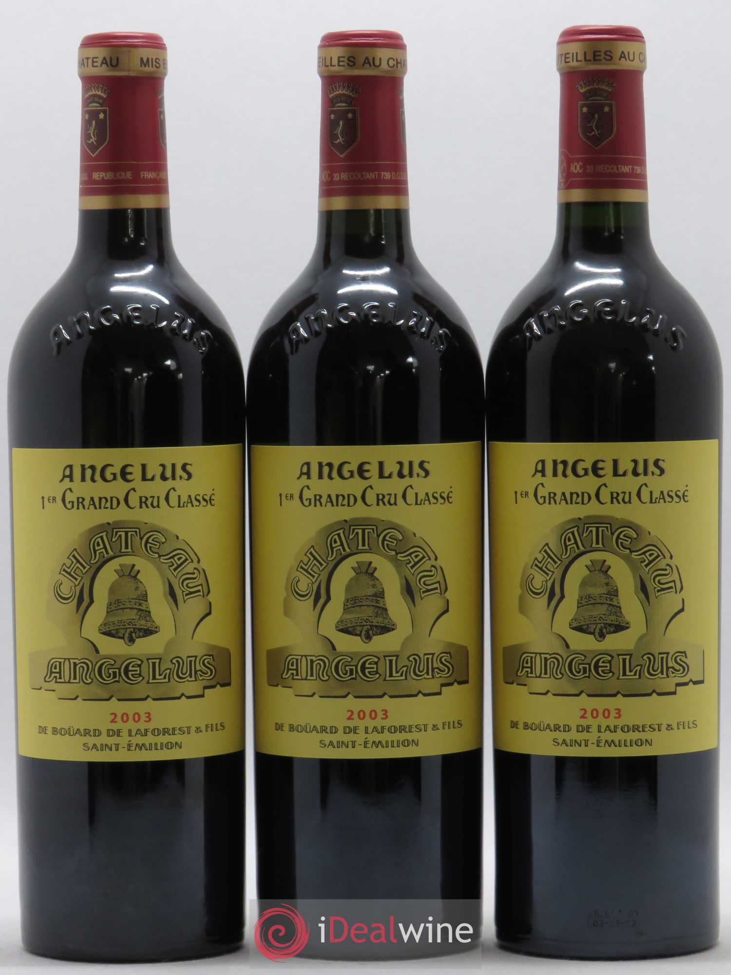 Château Angélus 1er Grand Cru Classé A 2003 - Lot de 12 bouteilles - 3