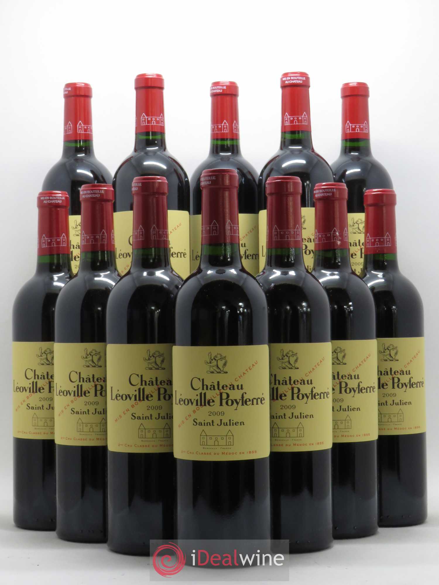 Château Léoville Poyferré 2ème Grand Cru Classé 2009 - Lot de 12 bouteilles - 0