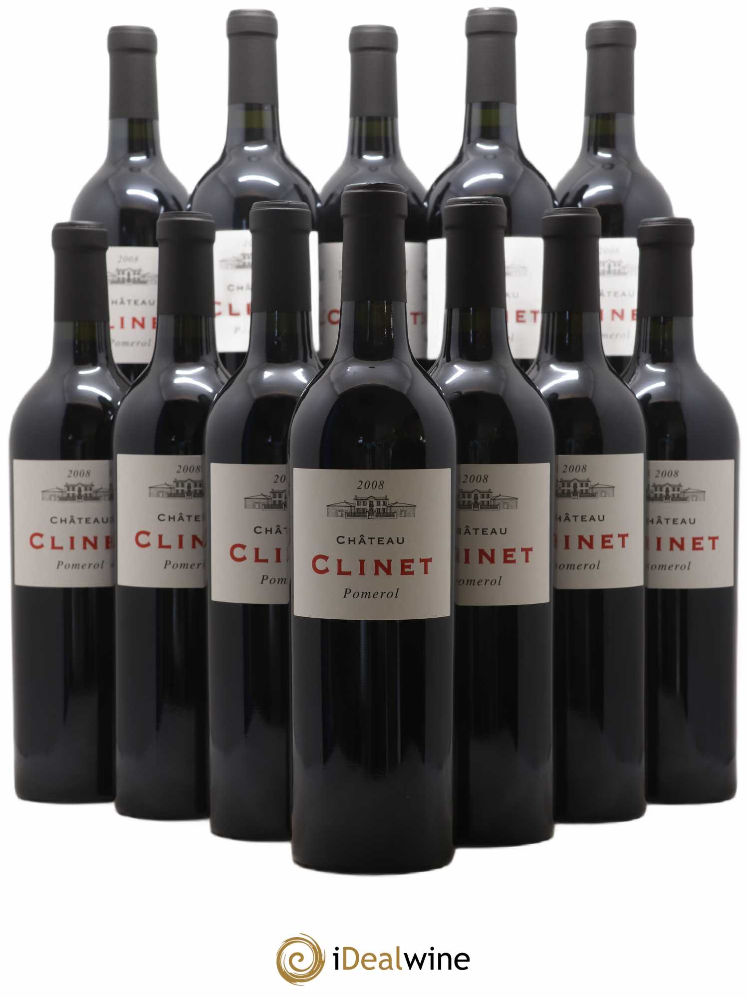 Château Clinet 2008 - Posten von 12 Flaschen - 0