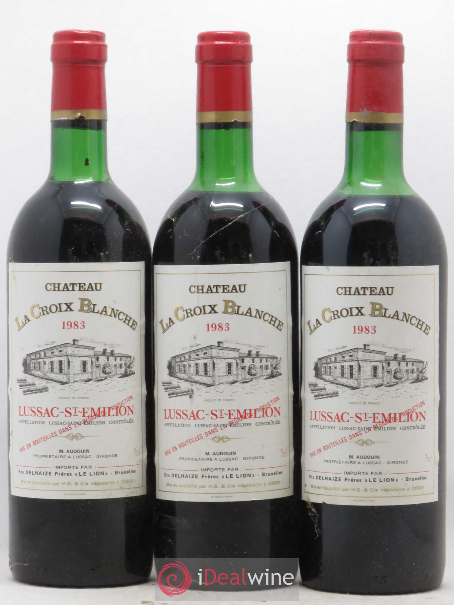Lussac Saint-Émilion Château La Croix Blanche 1983 - Lot de 6 bouteilles - 2