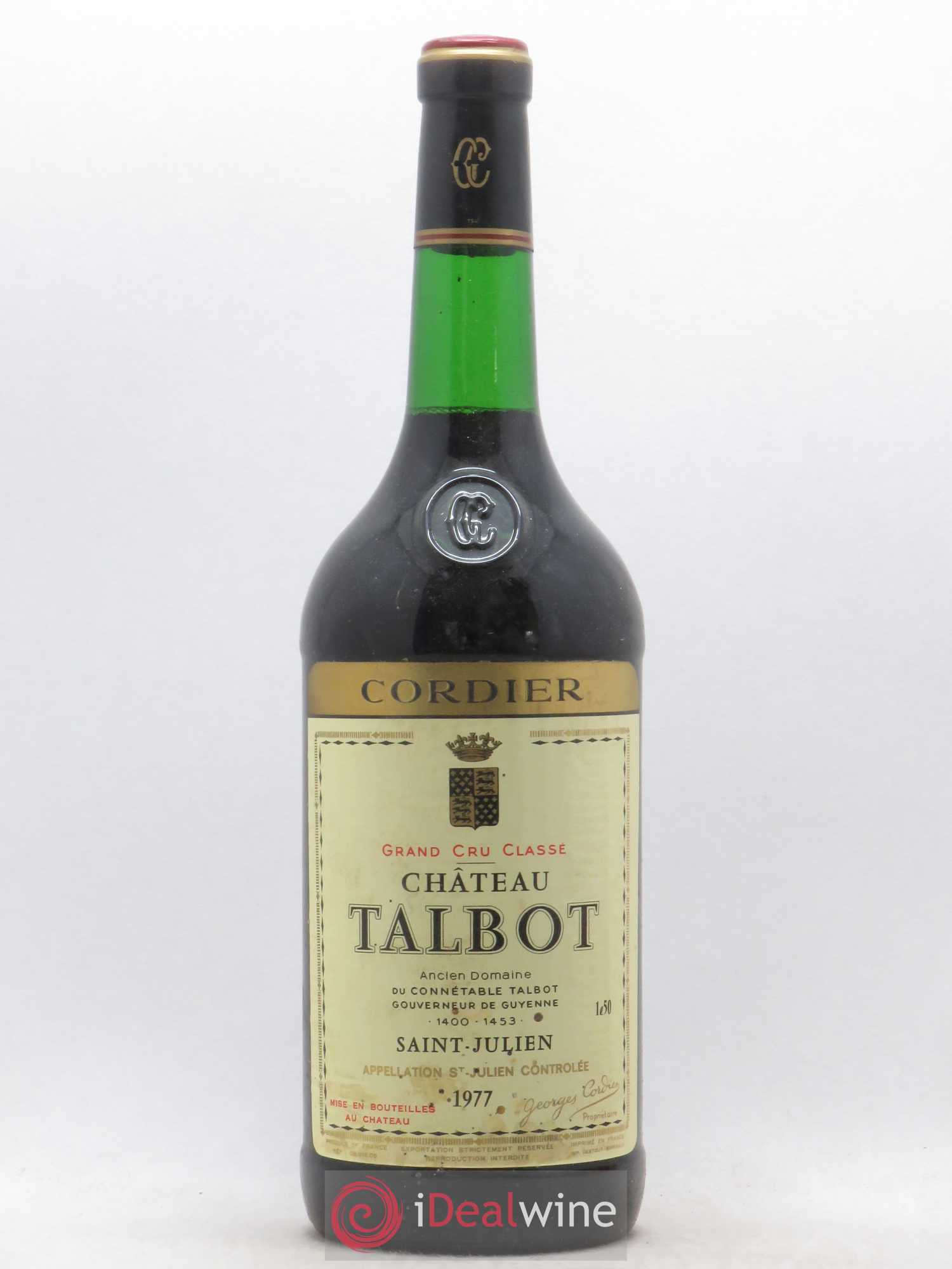 Château Talbot 4ème Grand Cru Classé 1977 - Lot de 1 magnum - 0