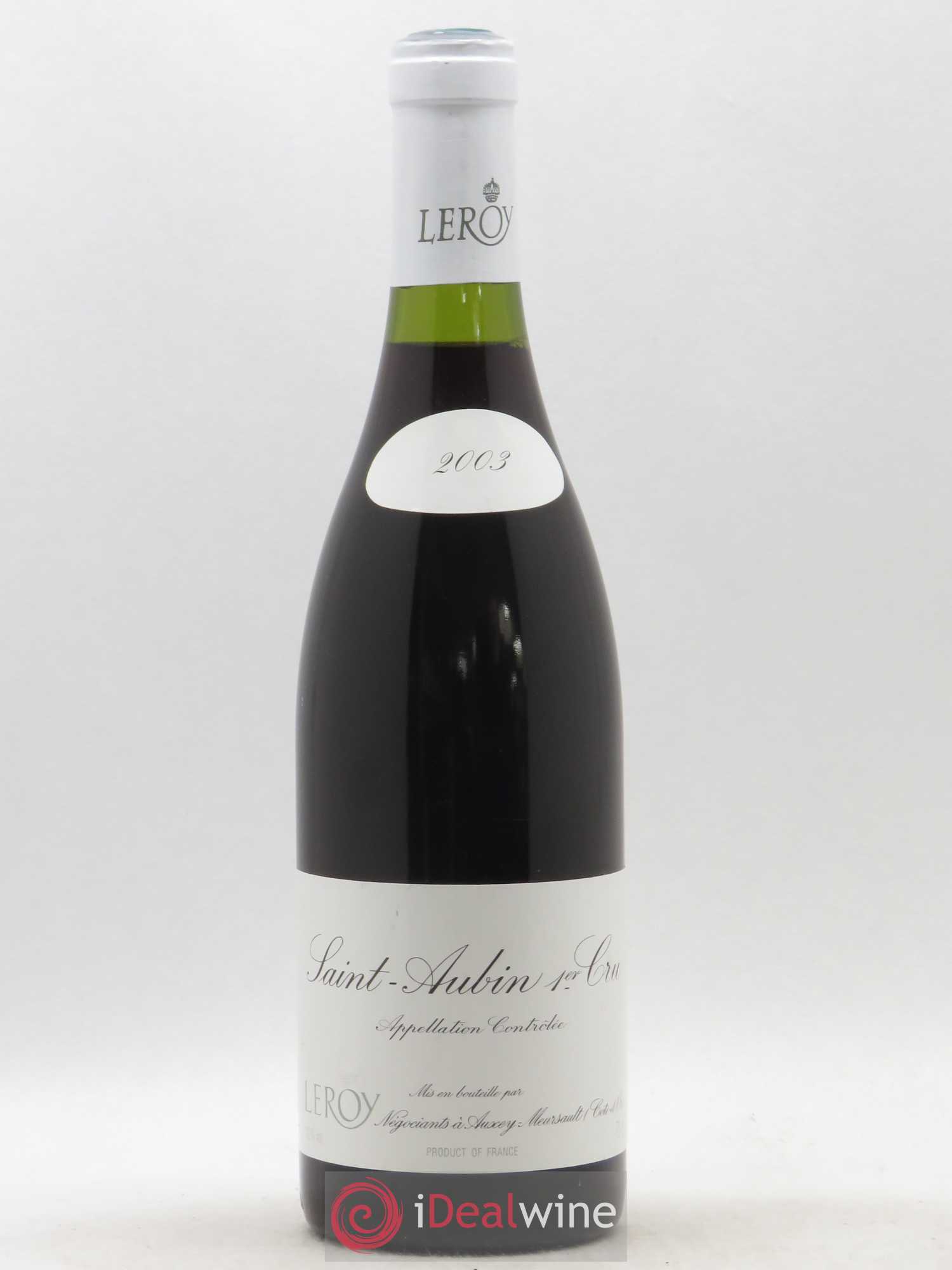 Saint-Aubin 1er Cru Leroy SA 2003 - Lot de 1 bouteille - 0