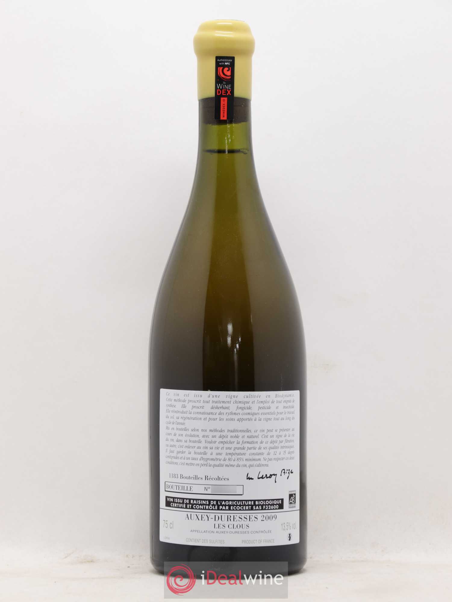 Auxey-Duresses Les Clous d'Auvenay (Domaine) 2009 - Lot de 1 bouteille - 1