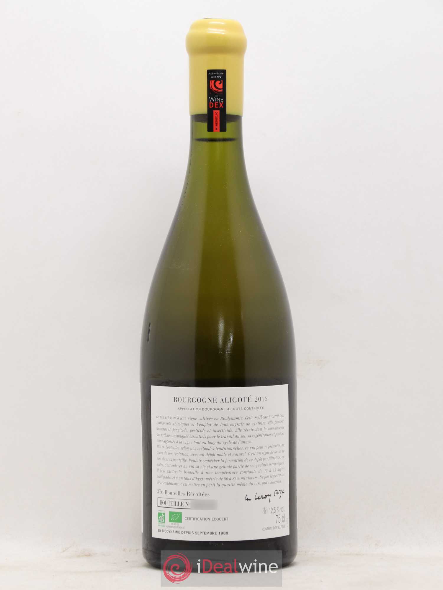 Bourgogne Aligoté Sous Chatelet d'Auvenay (Domaine) 2016 - Lot de 1 bouteille - 1