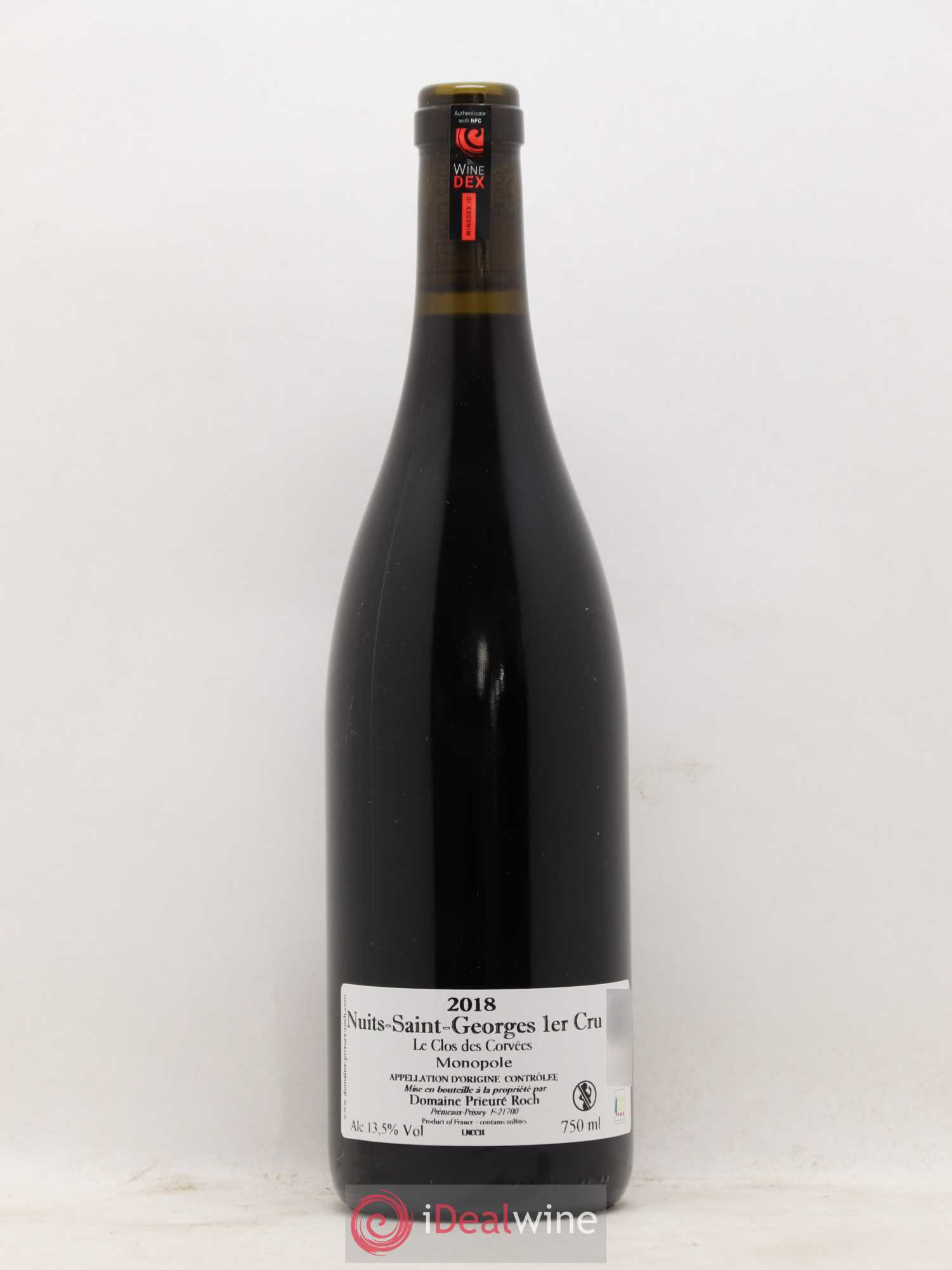 Nuits-Saint-Georges 1er Cru Le Clos des Corvées Prieuré Roch 2018 - Lot de 1 bouteille - 1