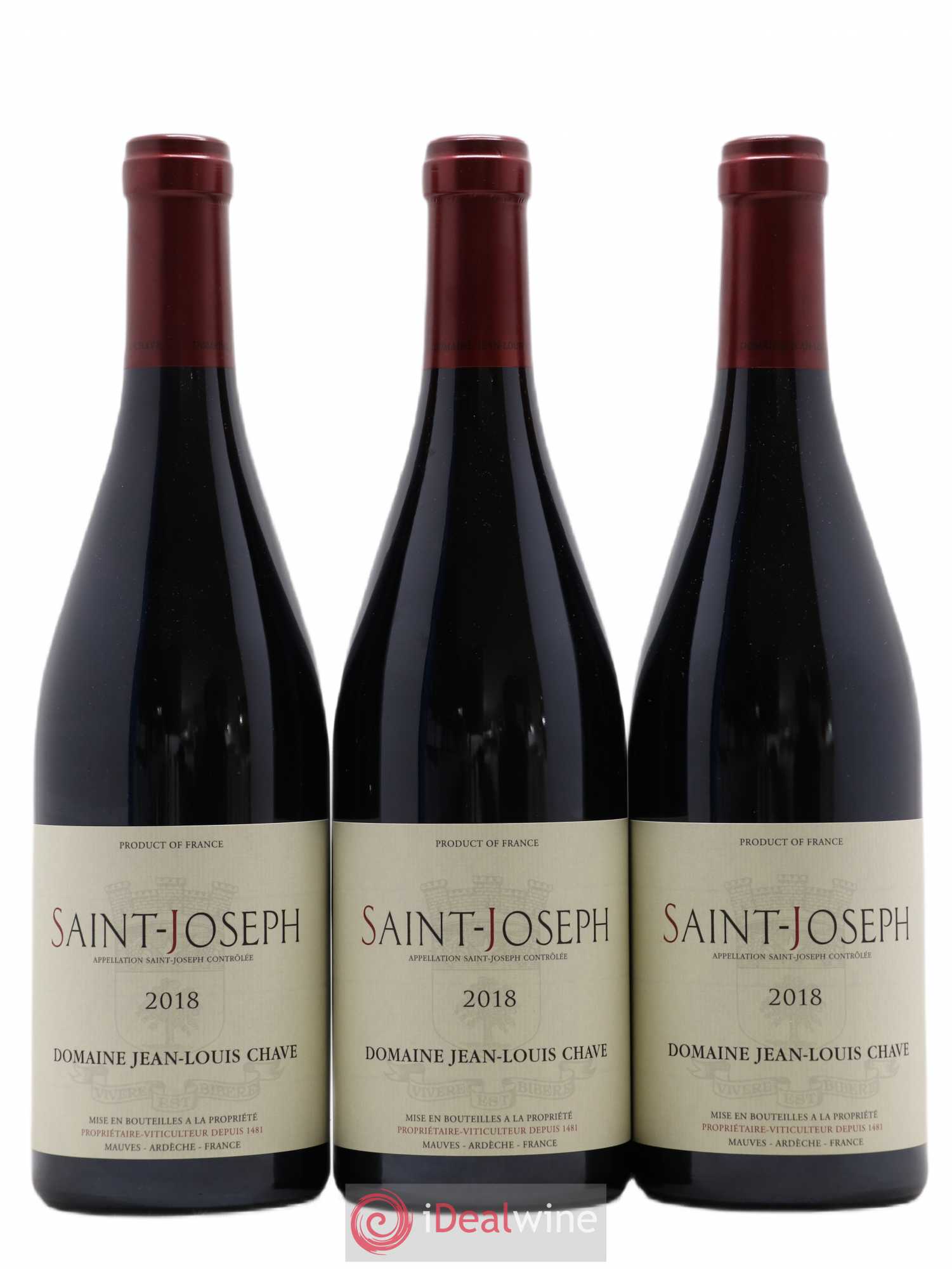 Saint-Joseph Jean-Louis Chave 2018 - Lot de 3 bouteilles - 0