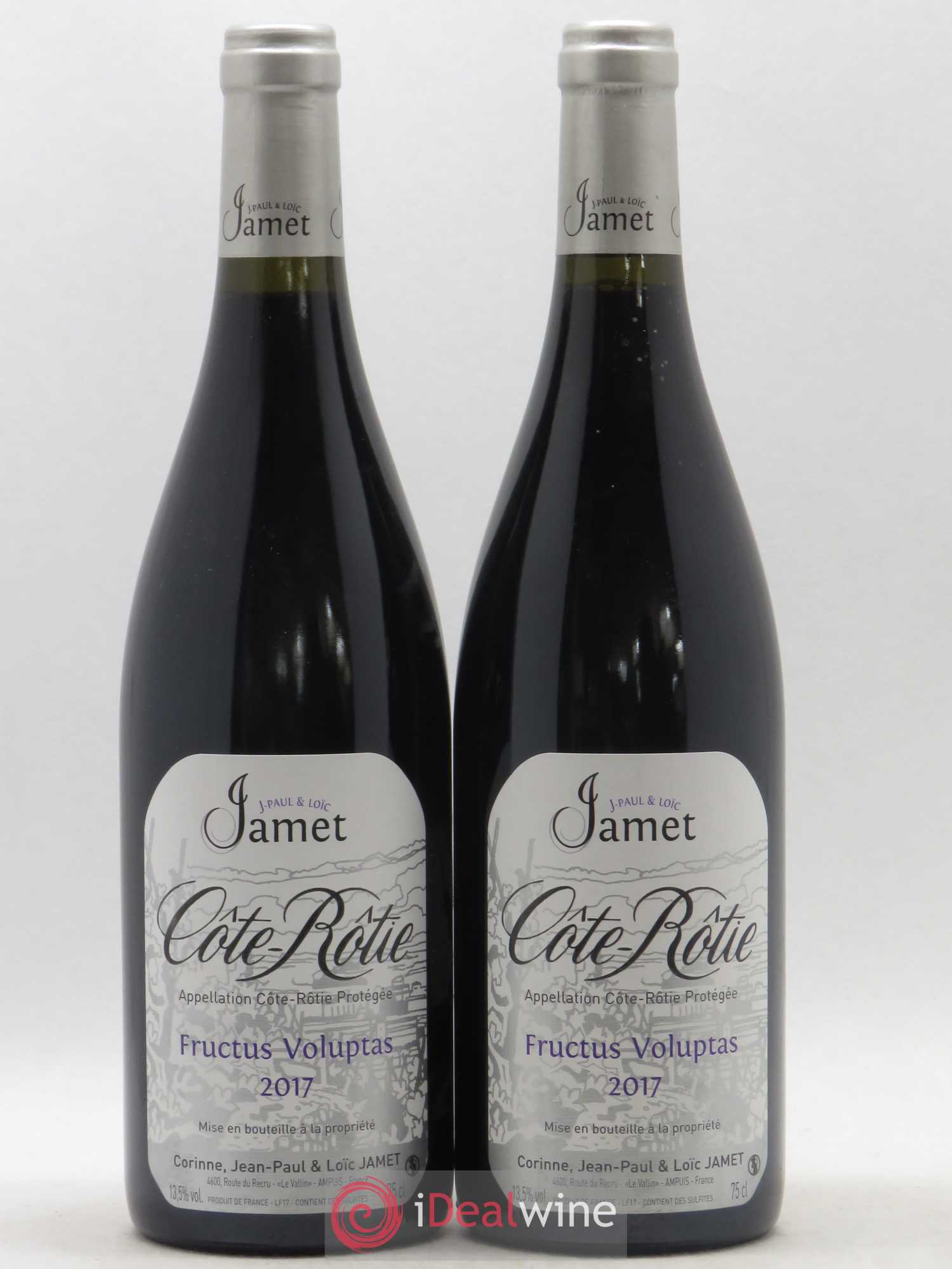 Côte-Rôtie Fructus Voluptas Jamet (Domaine) 2017 - Lot de 2 bouteilles - 0
