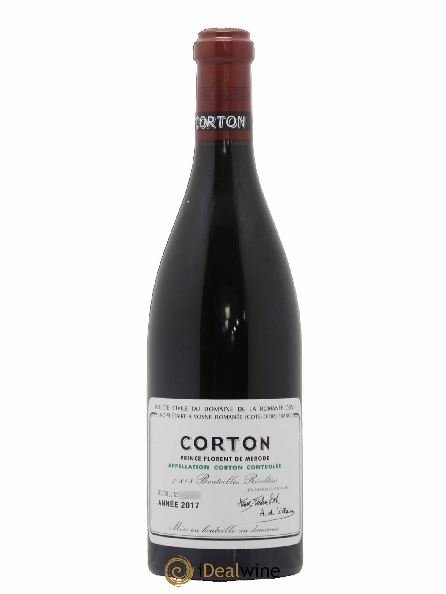 Corton Grand Cru Domaine de la Romanée-Conti 2017 - Lot de 1 bouteille - 0
