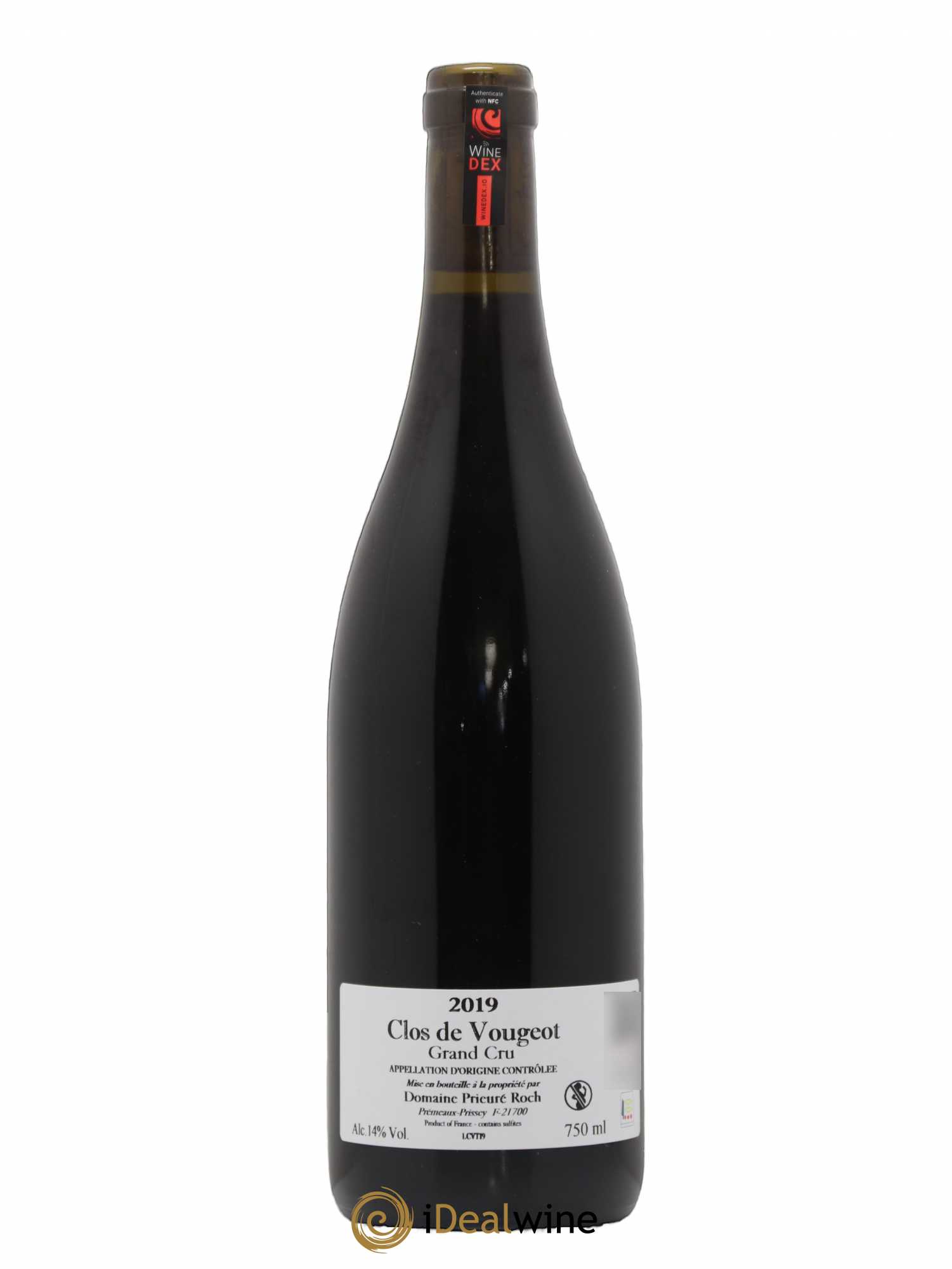 Clos de Vougeot Grand Cru Prieuré Roch 2019 - Lot de 1 bouteille - 1