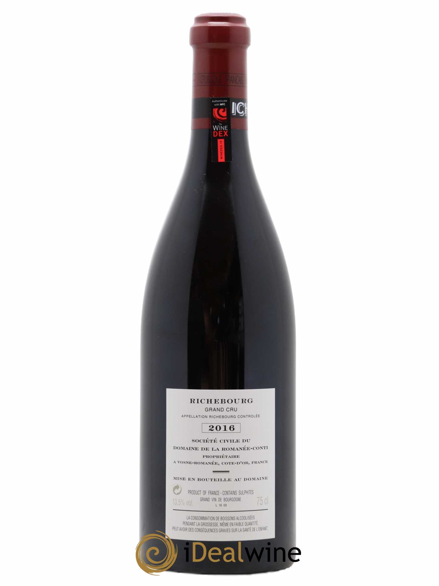 Richebourg Grand Cru Domaine de la Romanée-Conti 2016 - Lot of 1 bottle - 1