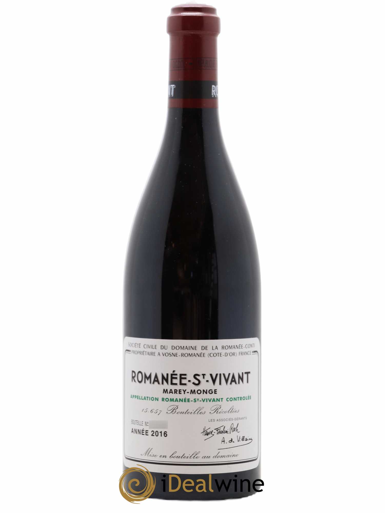 Romanée-Saint-Vivant Grand Cru Domaine de la Romanée-Conti 2016 - Lot de 1 bouteille - 0