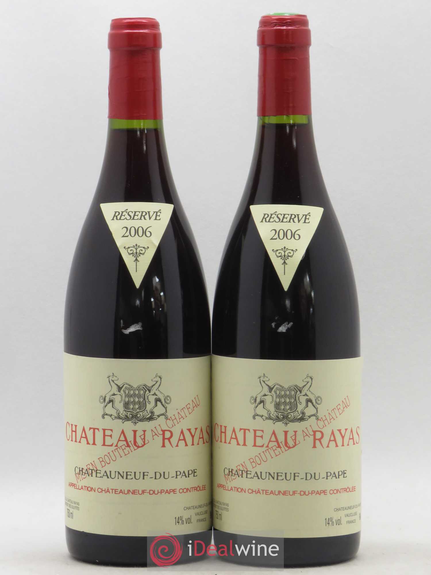 Châteauneuf-du-Pape Château Rayas Emmanuel Reynaud 2006 - Lot de 2 bouteilles - 0