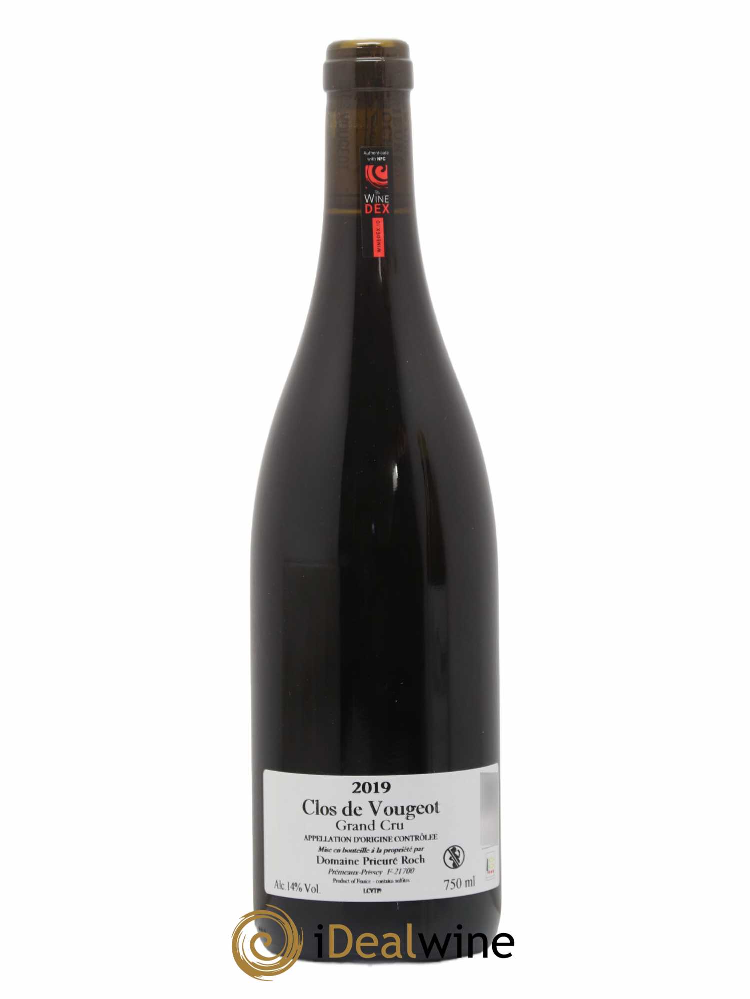 Clos de Vougeot Grand Cru Prieuré Roch 2019 - Lot de 1 bouteille - 1