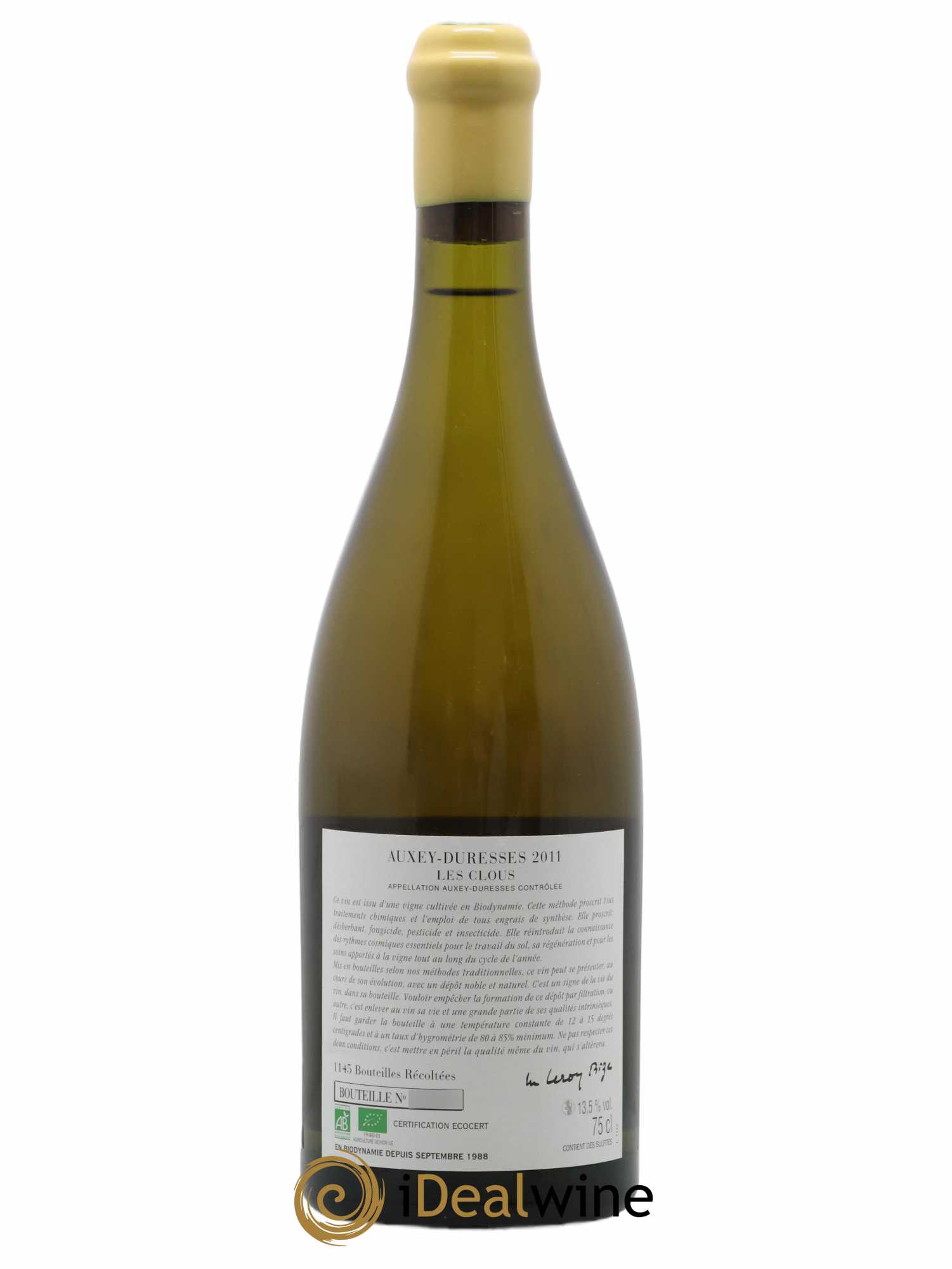 Auxey-Duresses Les Clous d'Auvenay (Domaine) 2011 - Lot de 1 bouteille - 1