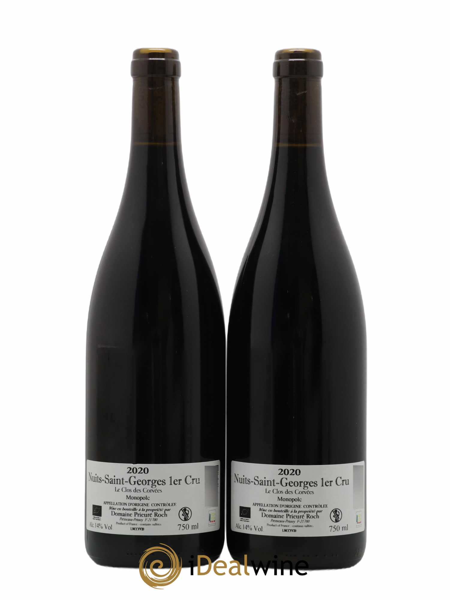 Nuits-Saint-Georges 1er Cru Clos des Corvées Vieilles Vignes Prieuré Roch 2020 - Posten von 2 Flaschen - 1