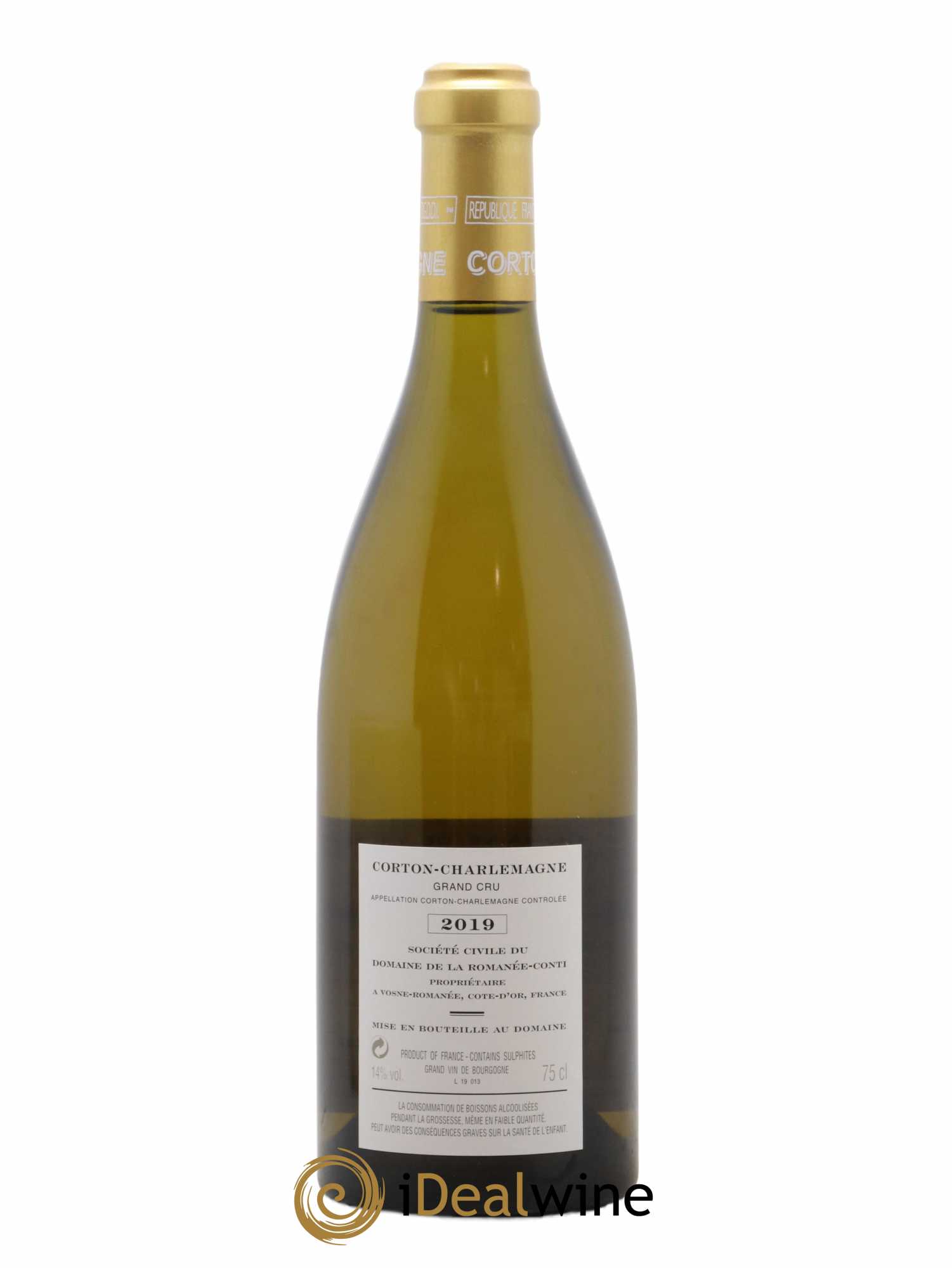 Corton-Charlemagne Grand Cru Domaine de la Romanée-Conti 2019 - Lot of 1 bottle - 1