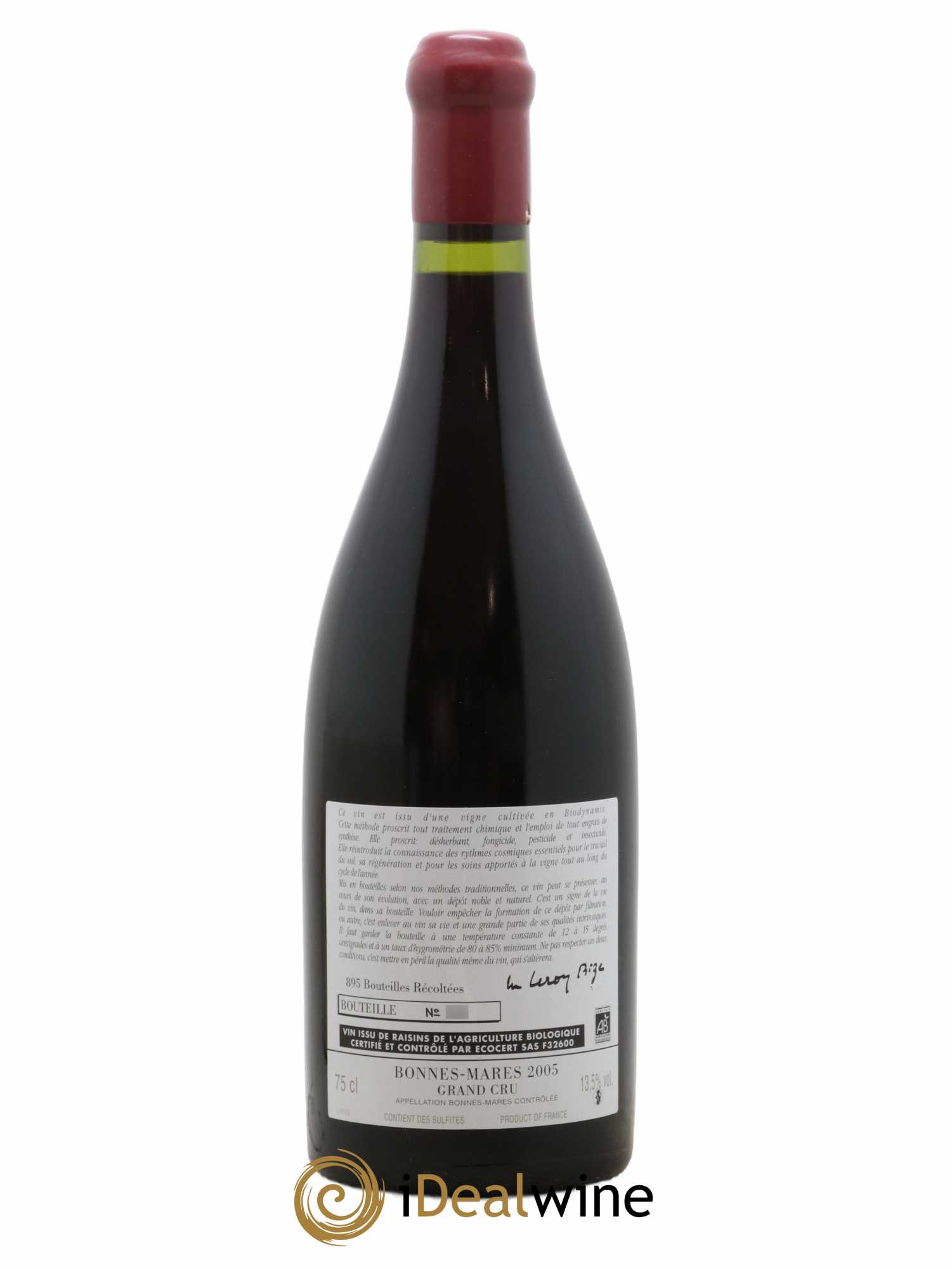 Bonnes-Mares Grand Cru d'Auvenay (Domaine) 2005 - Lot de 1 bouteille - 1