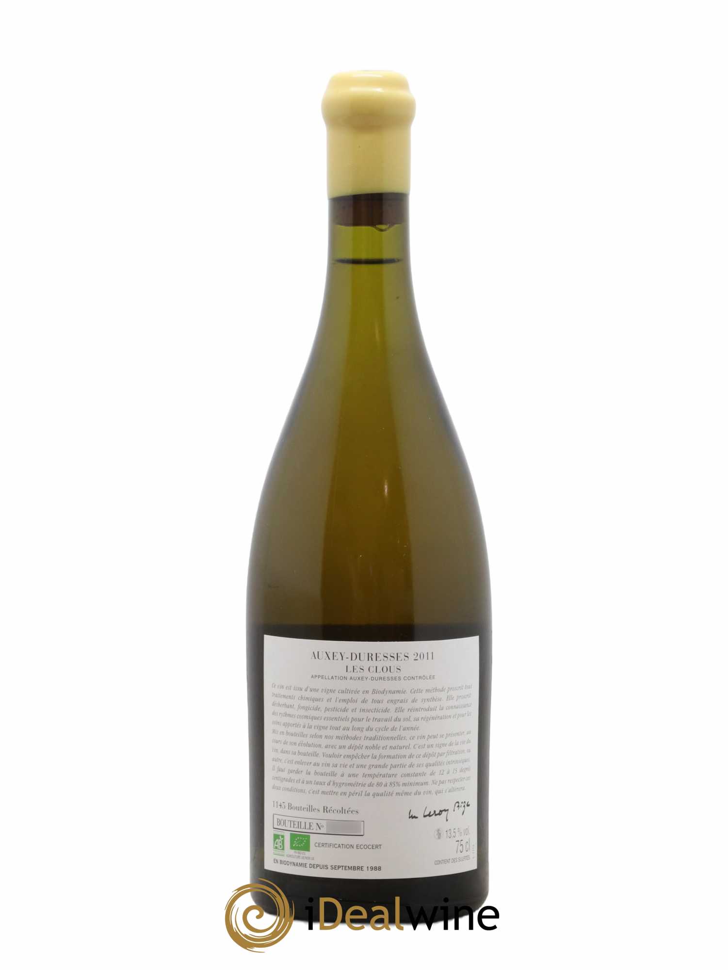 Auxey-Duresses Les Clous d'Auvenay (Domaine) 2011 - Lot de 1 bouteille - 2