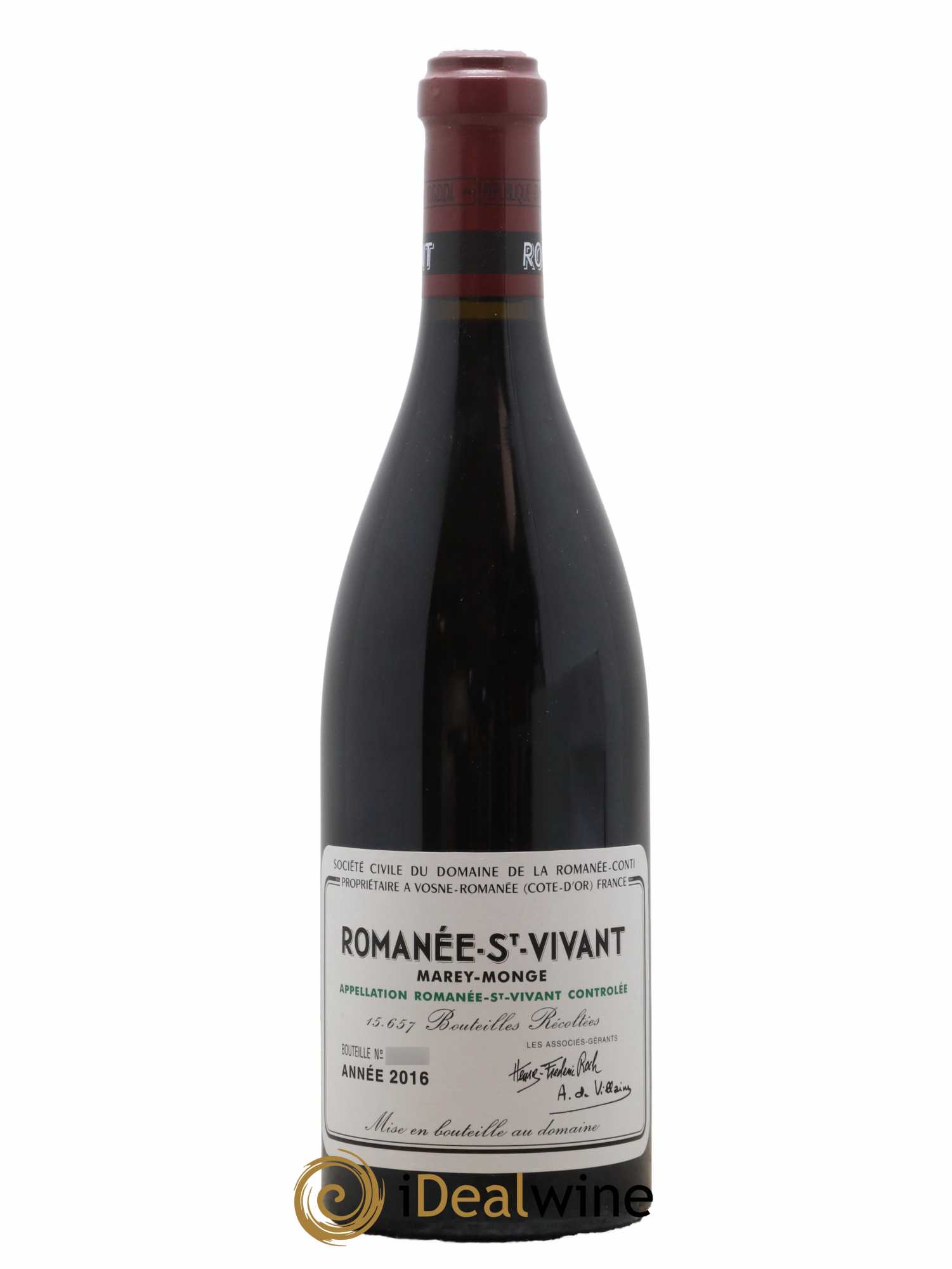 Romanée-Saint-Vivant Grand Cru Domaine de la Romanée-Conti 2016 - Lot de 1 bouteille - 0