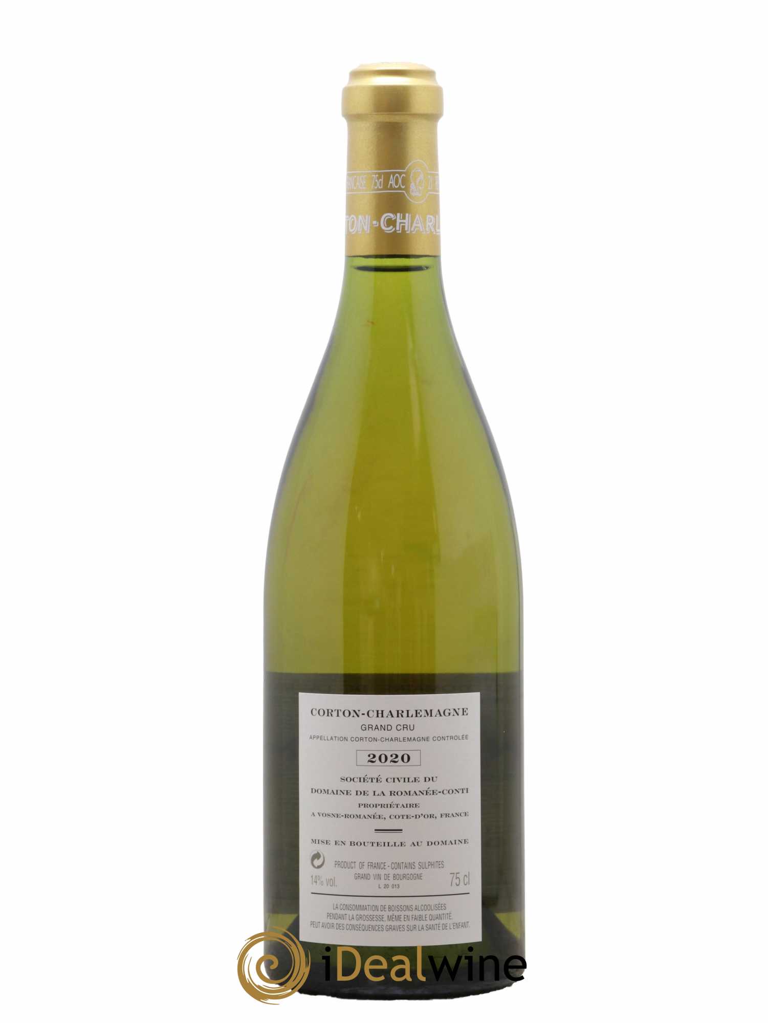 Corton-Charlemagne Grand Cru Domaine de la Romanée-Conti 2020 - Lot de 1 bouteille - 1