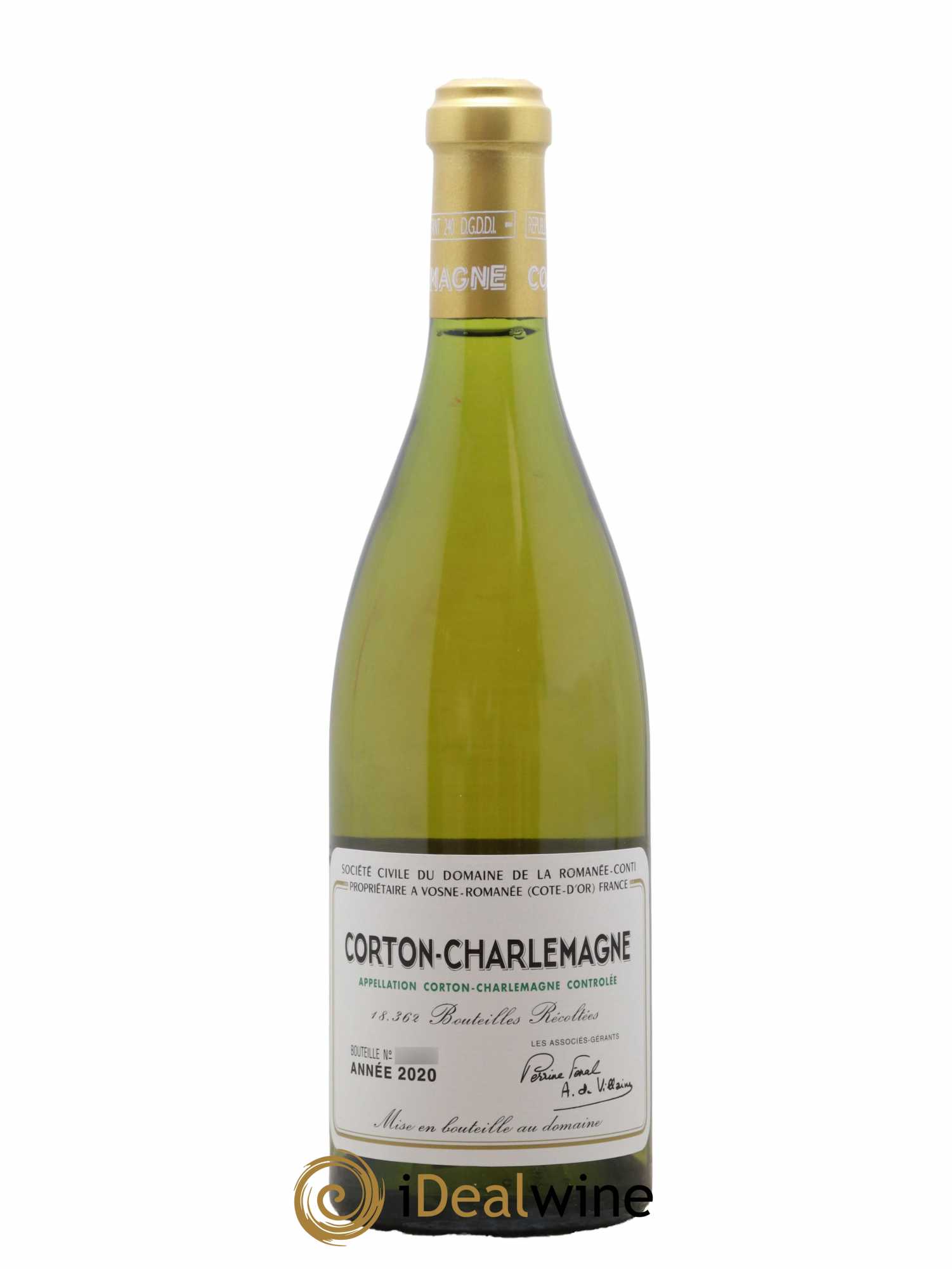 Corton-Charlemagne Grand Cru Domaine de la Romanée-Conti 2020 - Lot de 1 bouteille - 0