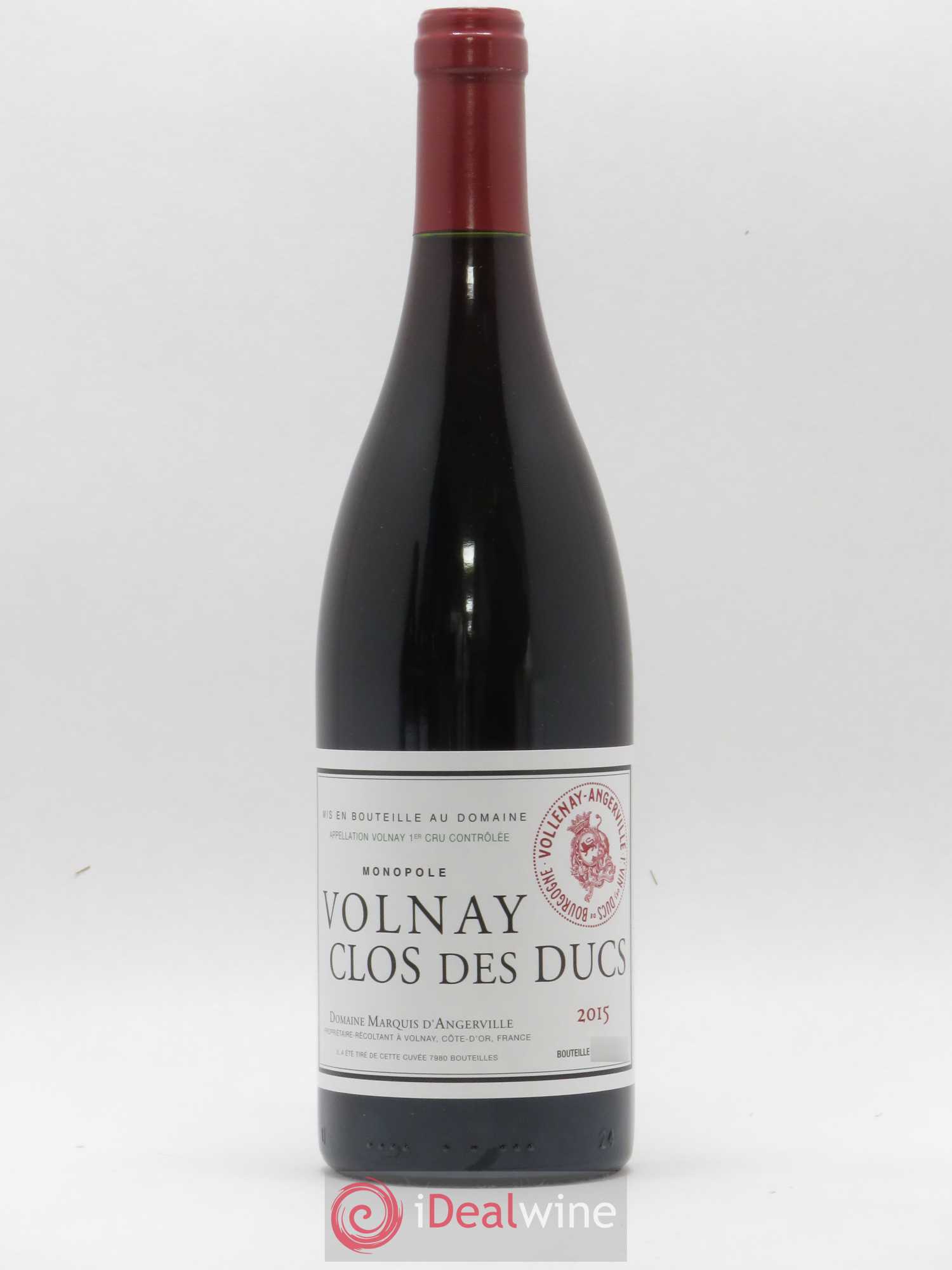 Volnay 1er Cru Clos des Ducs Marquis d'Angerville (Domaine) 2015 - Lot de 1 bouteille - 0